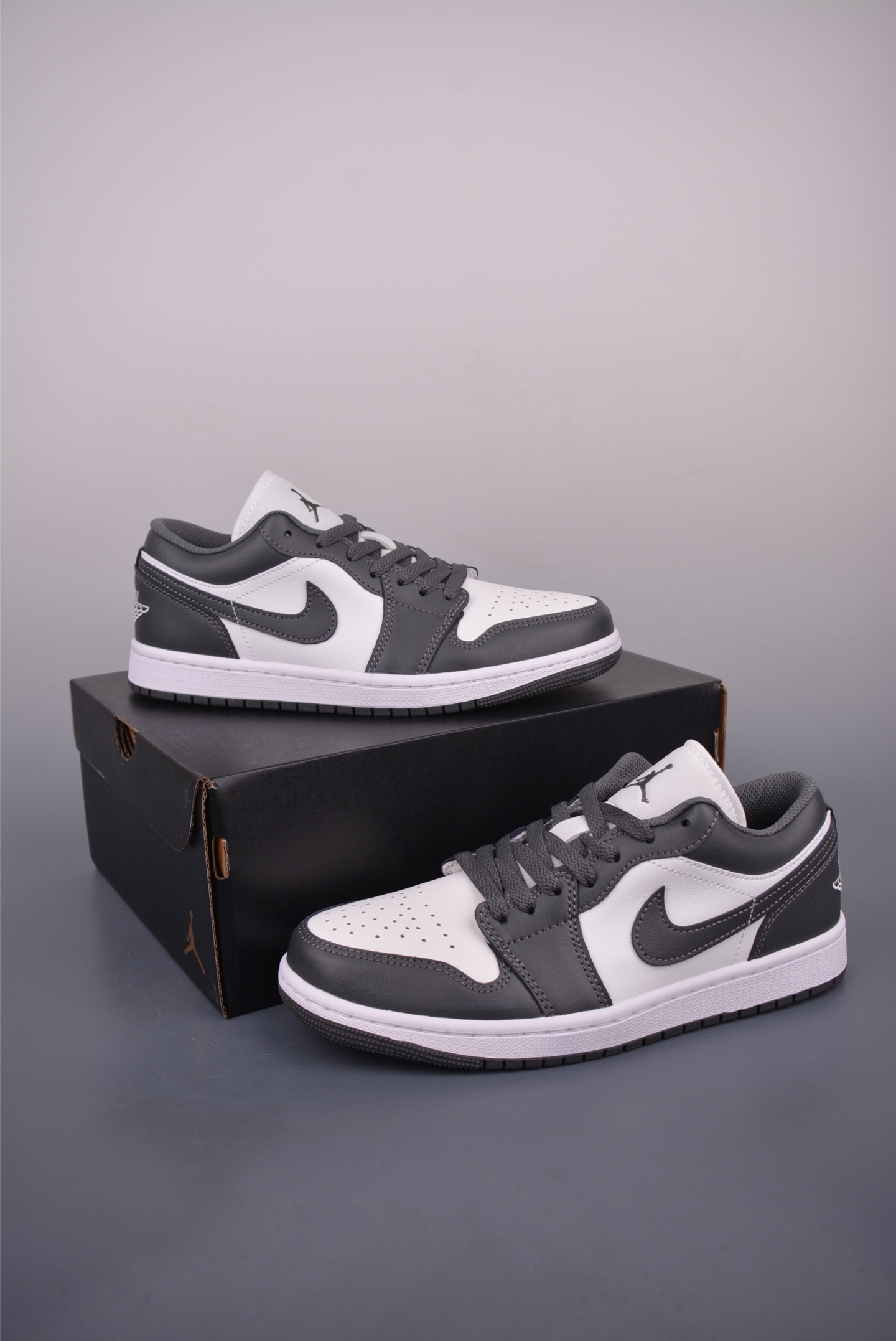 Air Jordan 1 Low Grey/White Original Leather Sneakers - Premium Quality 6 i1752959377947 3924 0 4