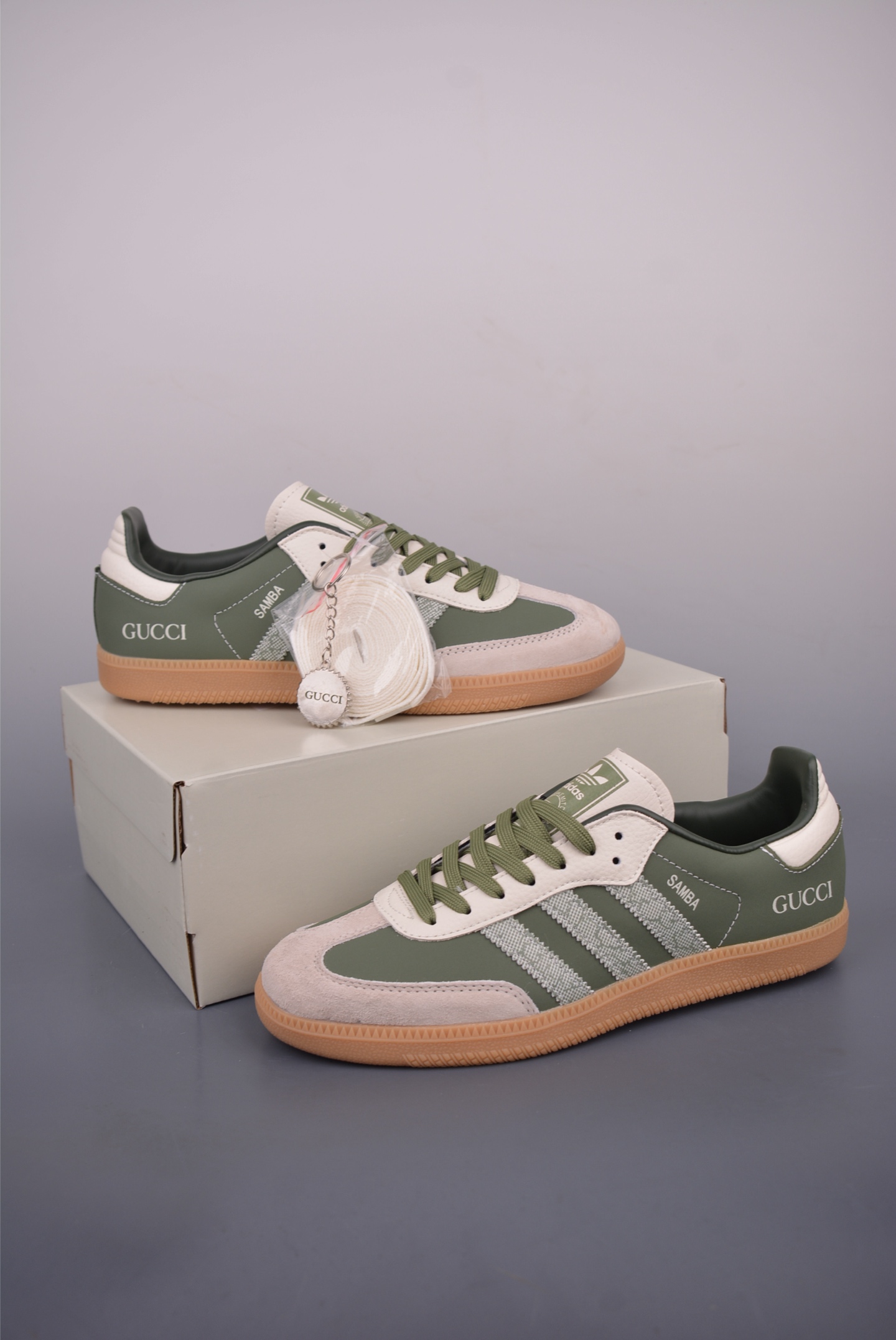 Adidas Samba OG DIY Collab Retro Sneakers - Olive Green, Premium Quality Shoe 6 i1752963190869 2047 0 4