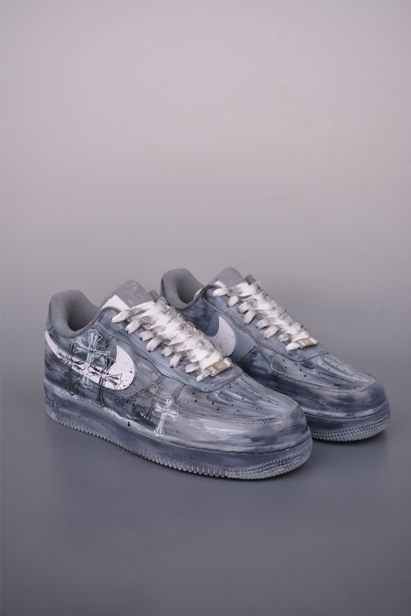 Nike Air Force 1 Low Chrome Hearts Custom Sneakers Distressed Graffiti Design 2 i1753137933102 4370 0 0