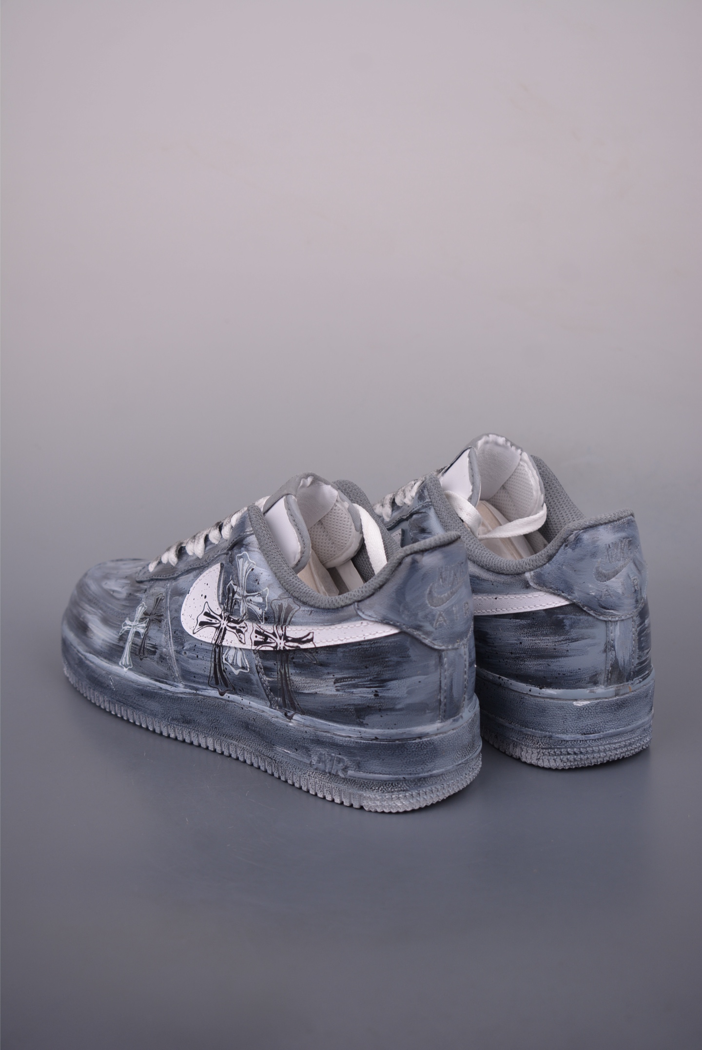 Nike Air Force 1 Low Chrome Hearts Custom Sneakers Distressed Graffiti Design 3 i1753137936863 6312 0 1