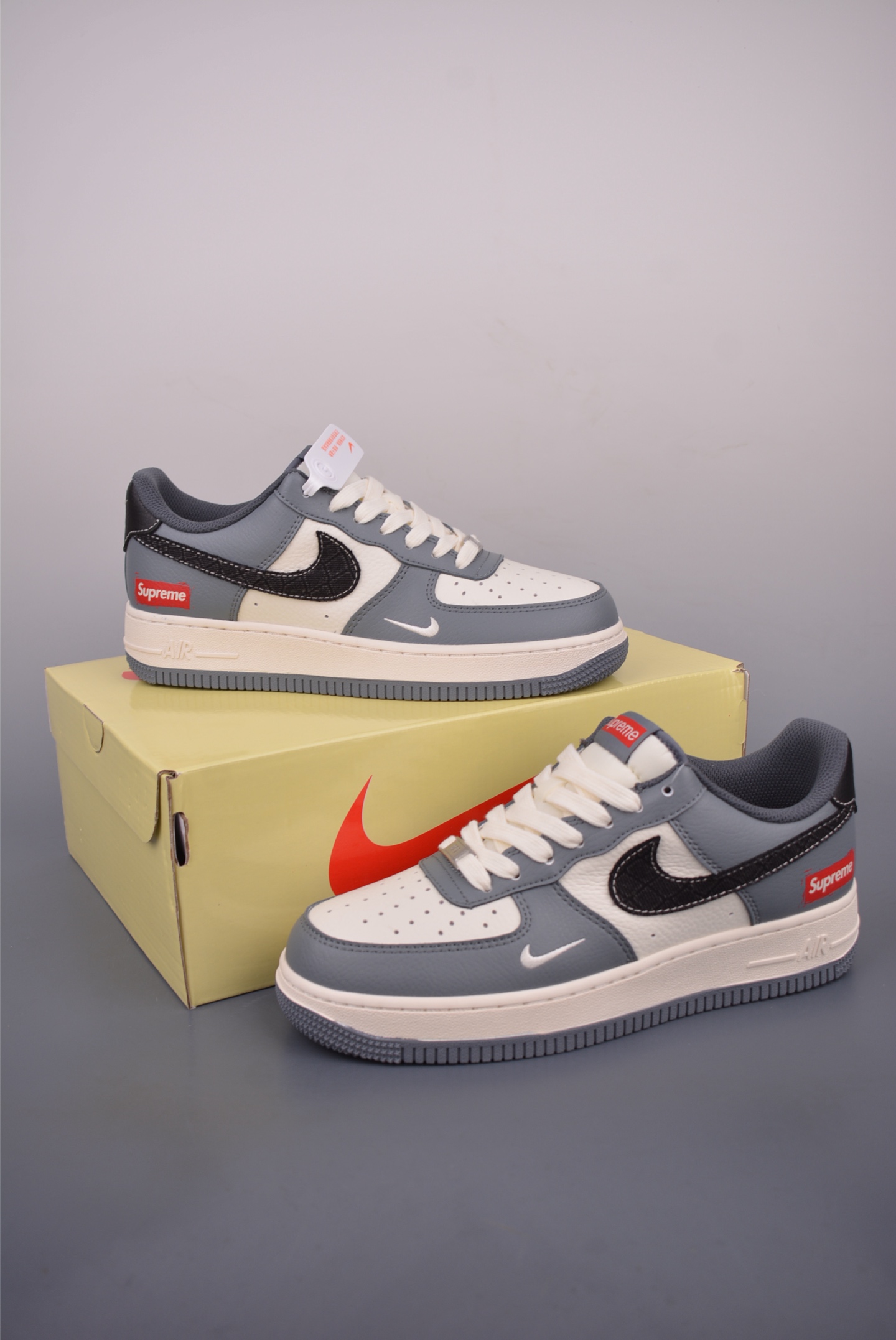 Nike X Supreme Air Force 1 Low Grey Sneakers - Limited Edition Style 6 i1753138718165 560 0 4