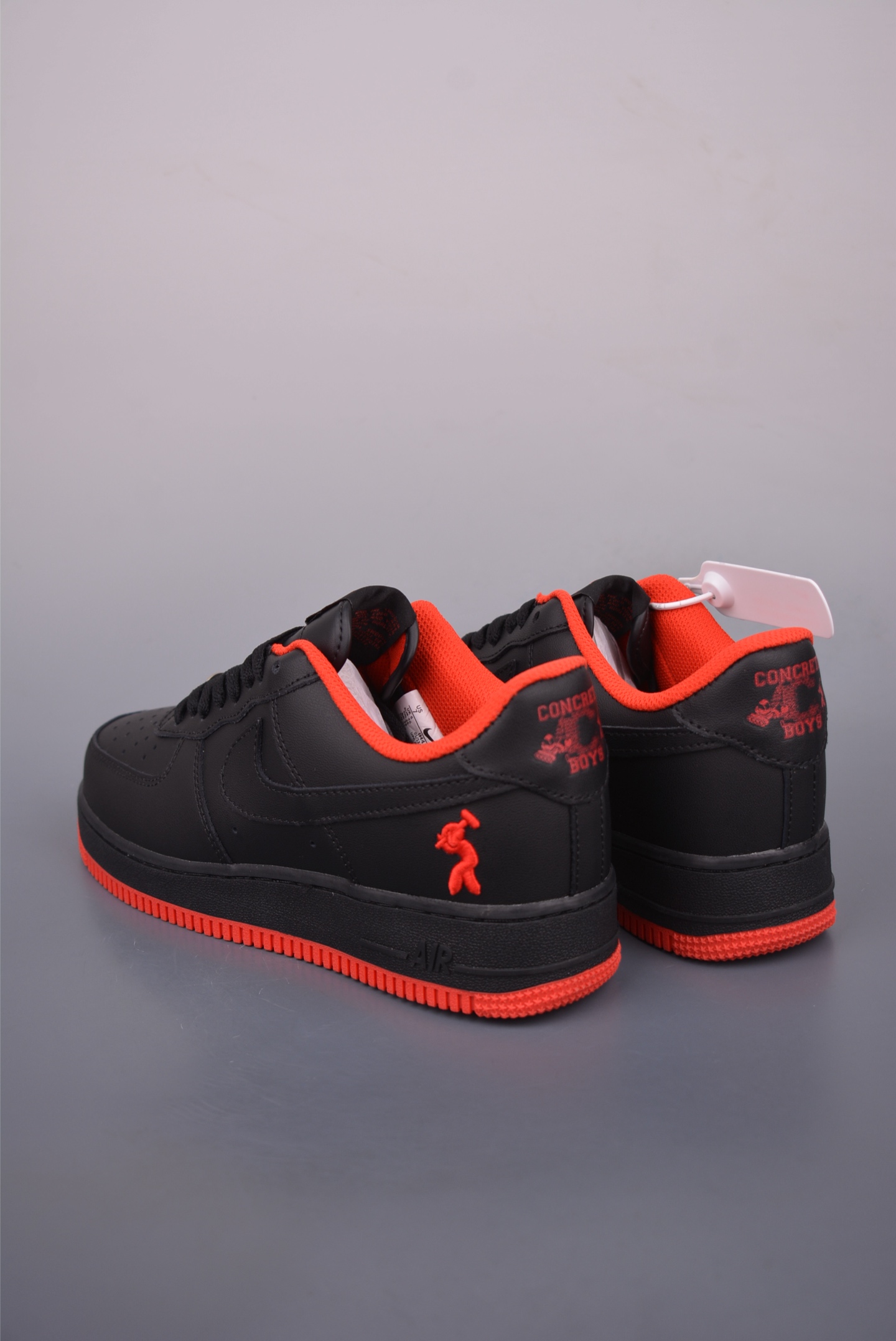 Nike Air Force 1 Low Black/Red Custom Edition - Premium Comfort & Style 2 i1753139725049 2342 0 1