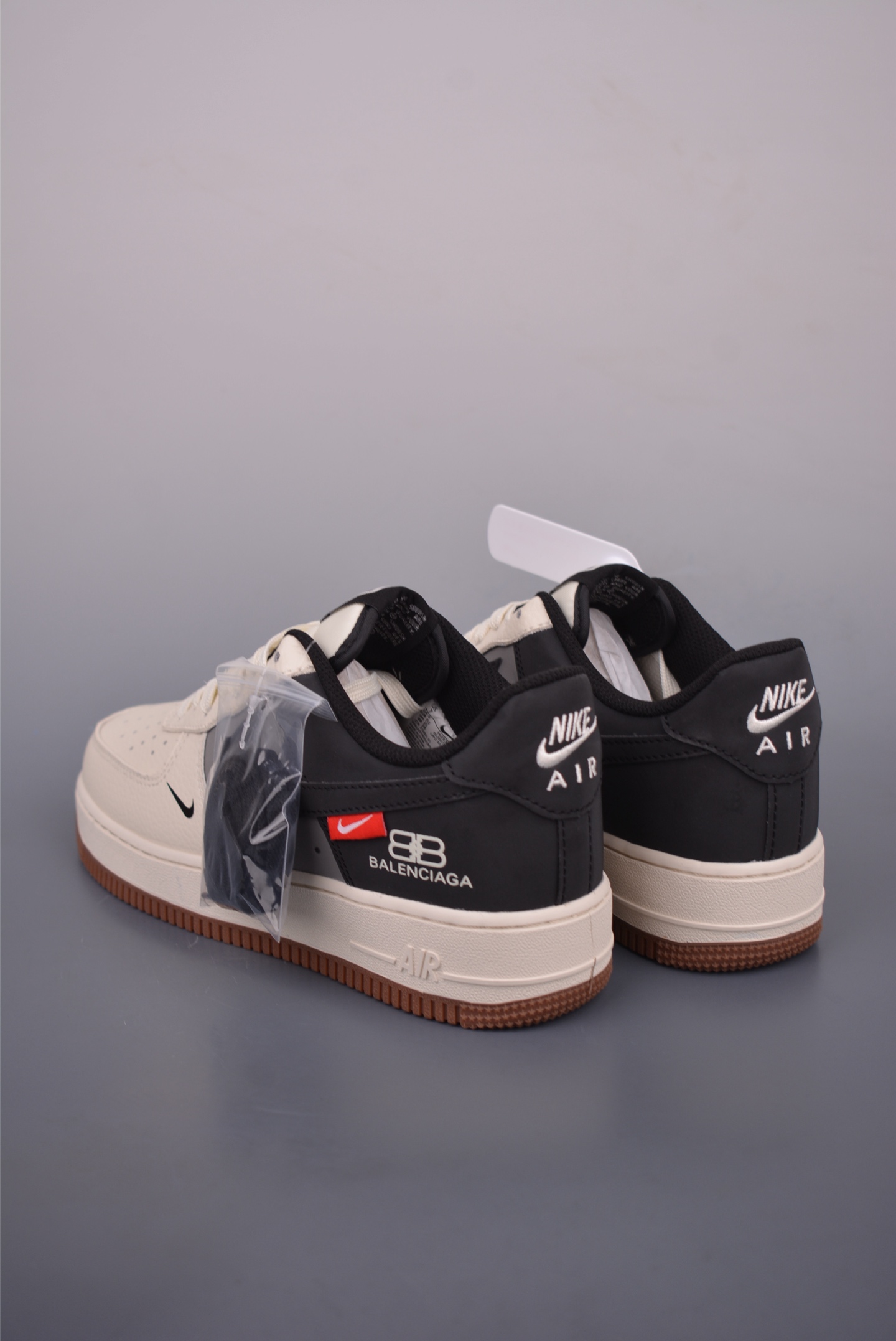 Nike Air Force 1 Low Balenciaga Cream/Black/Gray Men's Shoes - Size 36-45 2 i1753219762316 7461 0 1