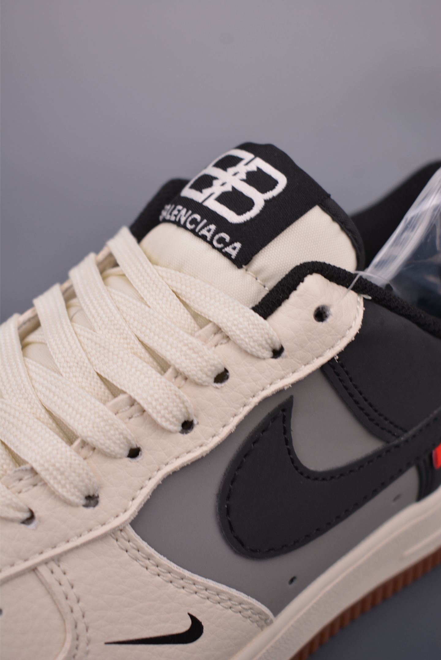 Nike Air Force 1 Low Balenciaga Cream/Black/Gray Men's Shoes - Size 36-45 7 i1753219763885 6121 0 6