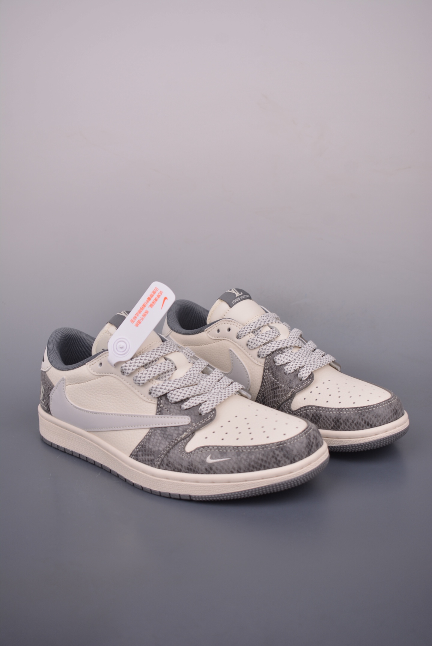 Fragment x Travis Scott x LV Air Jordan 1 Low 三方联名倒钩 XS7089-619