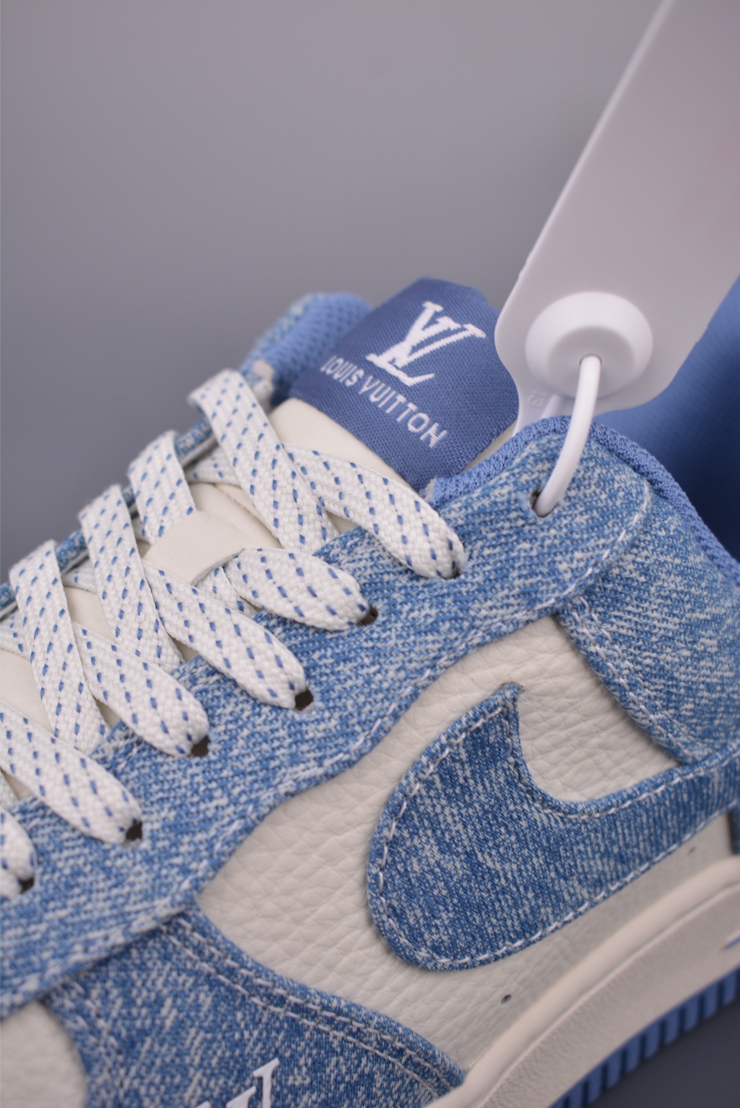 Nike X Louis Vuitton Air Force 1 Low Denim Blue Fashion Sneakers 7 i1753397815728 9458 0 6