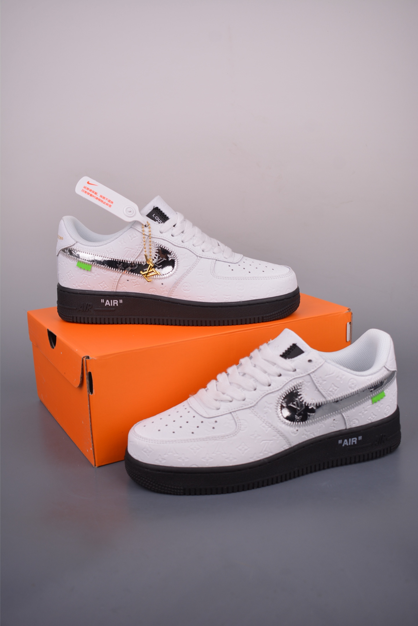 Nike Air Force 1 Low Custom "Louis Vuitton" White Black,Sizes 36-45 5 i1753483675744 4707 0 4