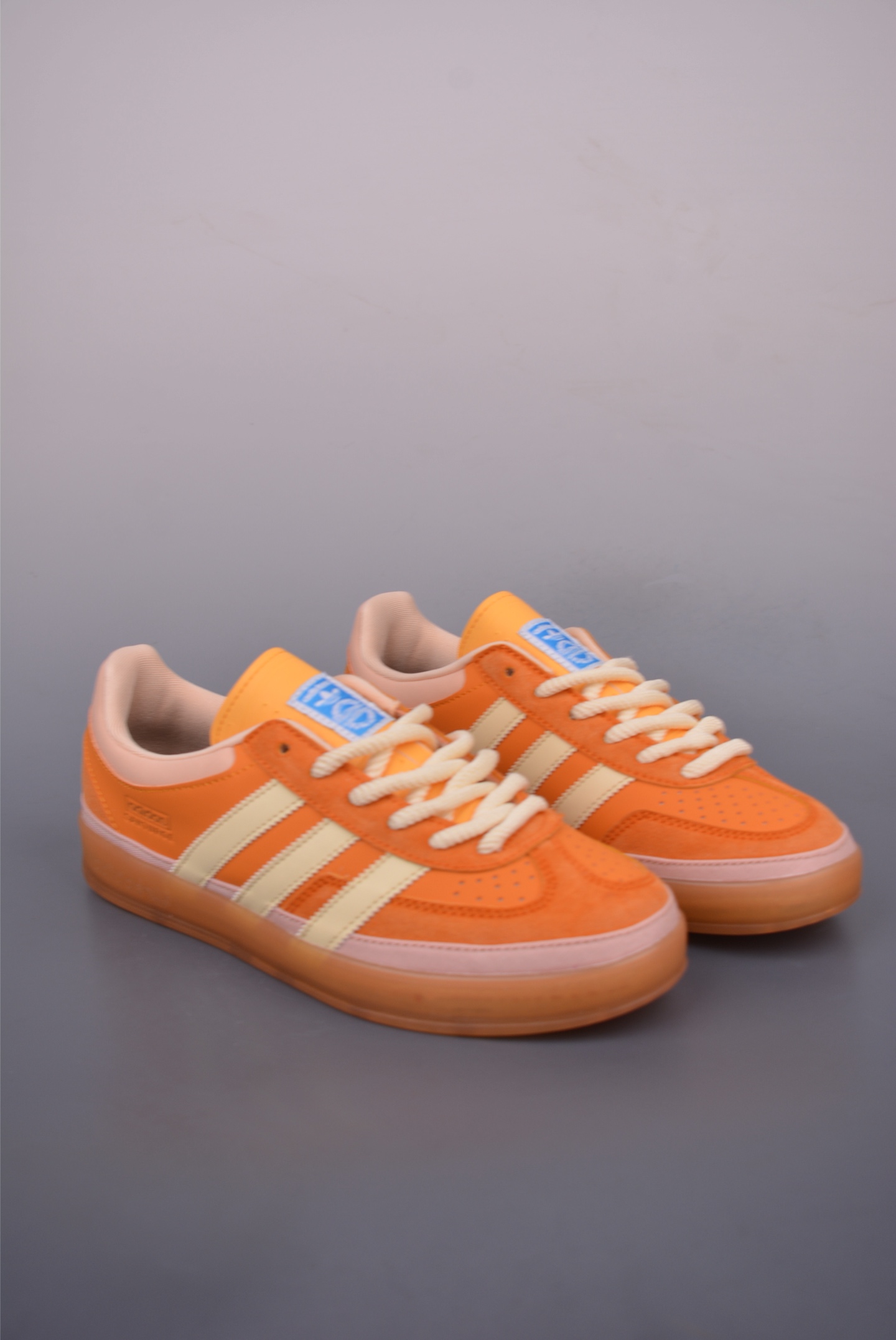 Adidas x Bad Bunny Gazelle Indoor Sneakers - Orange/Beige - Casual, Low-Top 1 i1753484115314 3816 0 0