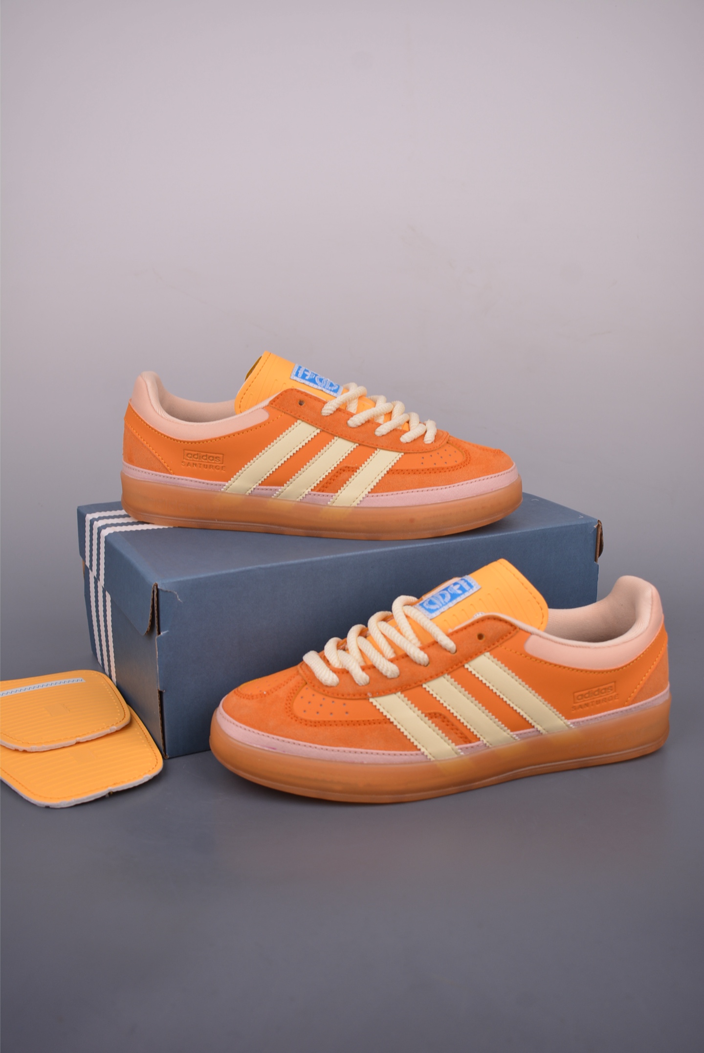 Adidas x Bad Bunny Gazelle Indoor Sneakers - Orange/Beige - Casual, Low-Top 5 i1753484117014 881 0 4