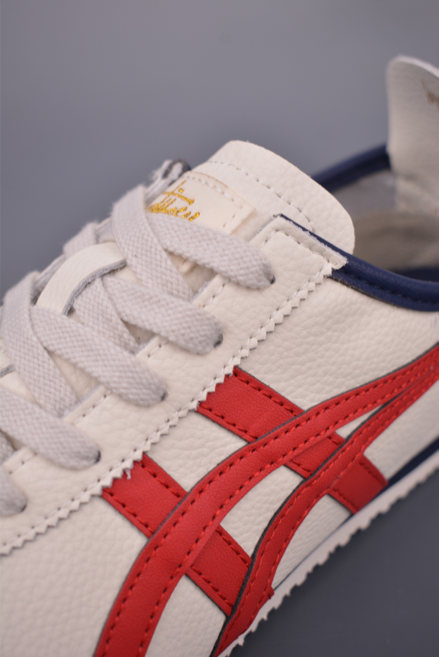 Onitsuka Tiger Mexico 66 Cream/Red Leather Low-Top Sneakers Unisex Sizes 7 i1753484940610 3040 0 6