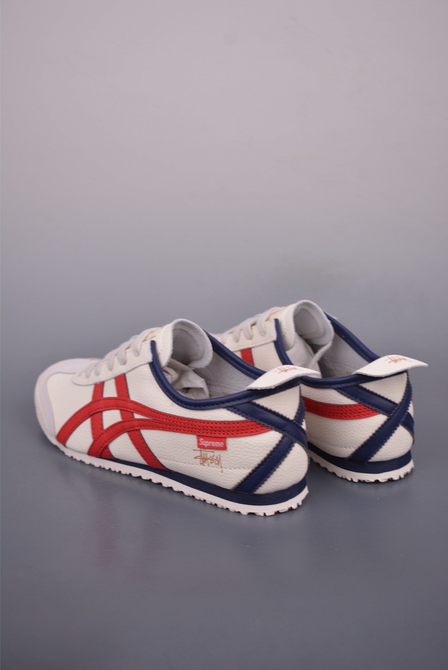 Onitsuka Tiger Mexico 66 Cream/Red Leather Low-Top Sneakers Unisex Sizes 2 i1753484942356 3787 0 1