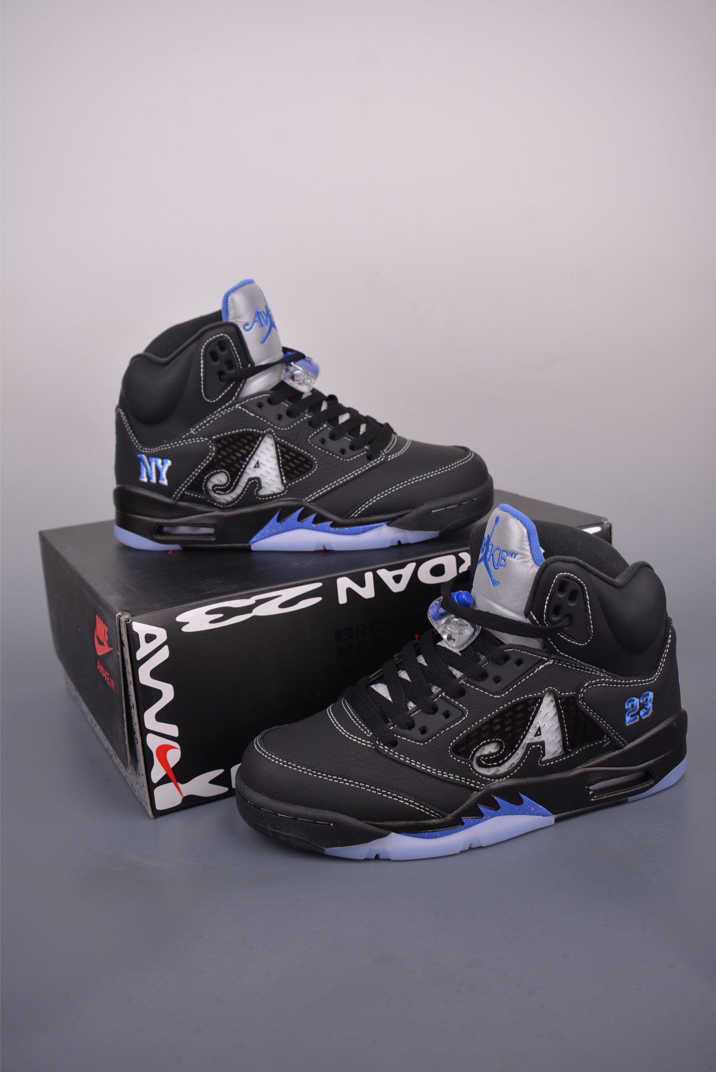 DJ Khaled x Jordan Air 5 Retro 'We The Best' Black/Blue Sneakers 6 i1753484982343 1352 0 4