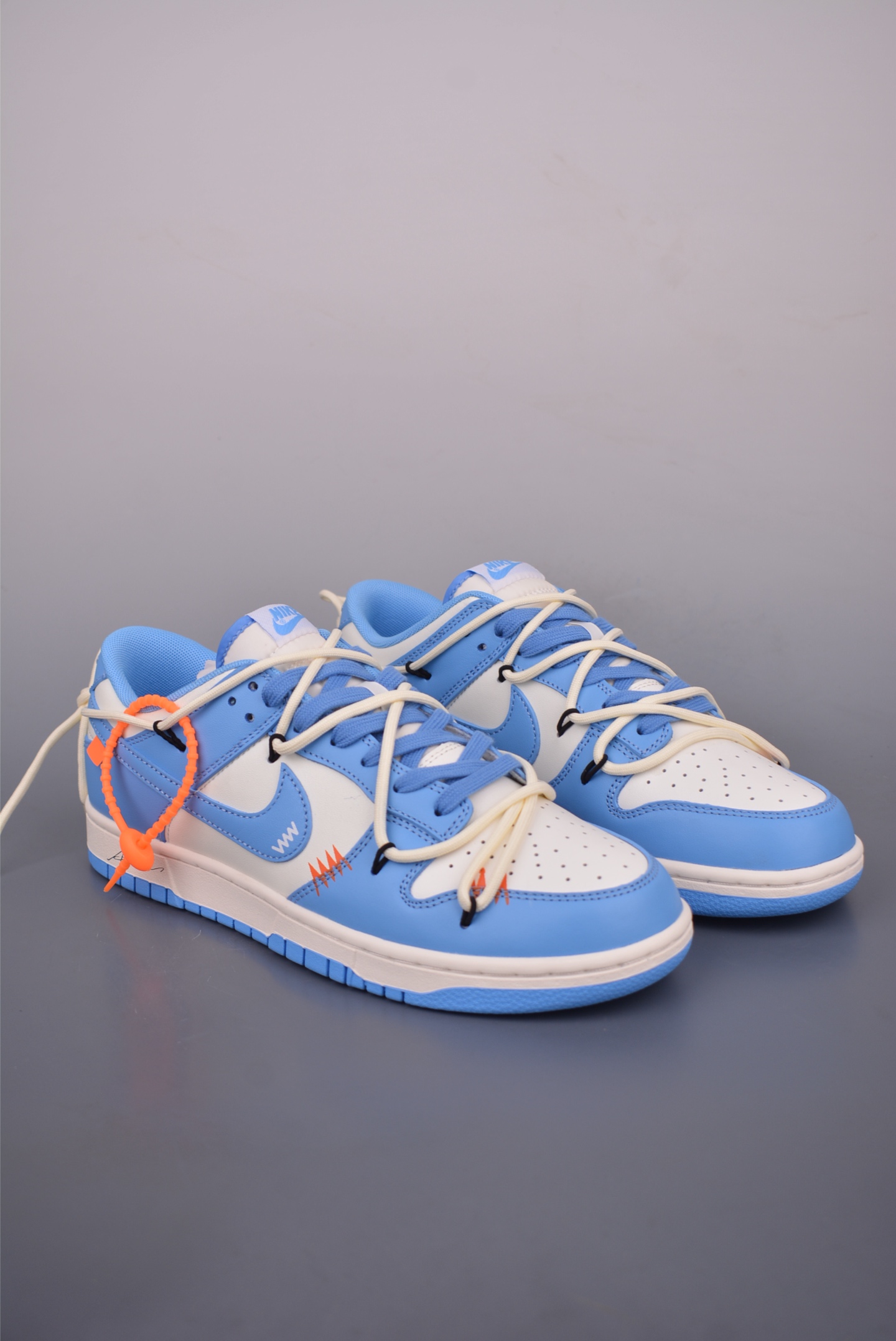 Nike SB Dunk Low White Blue Deconstructed Strap Sneakers - Premium Quality 2 i1753485078215 1970 0 0
