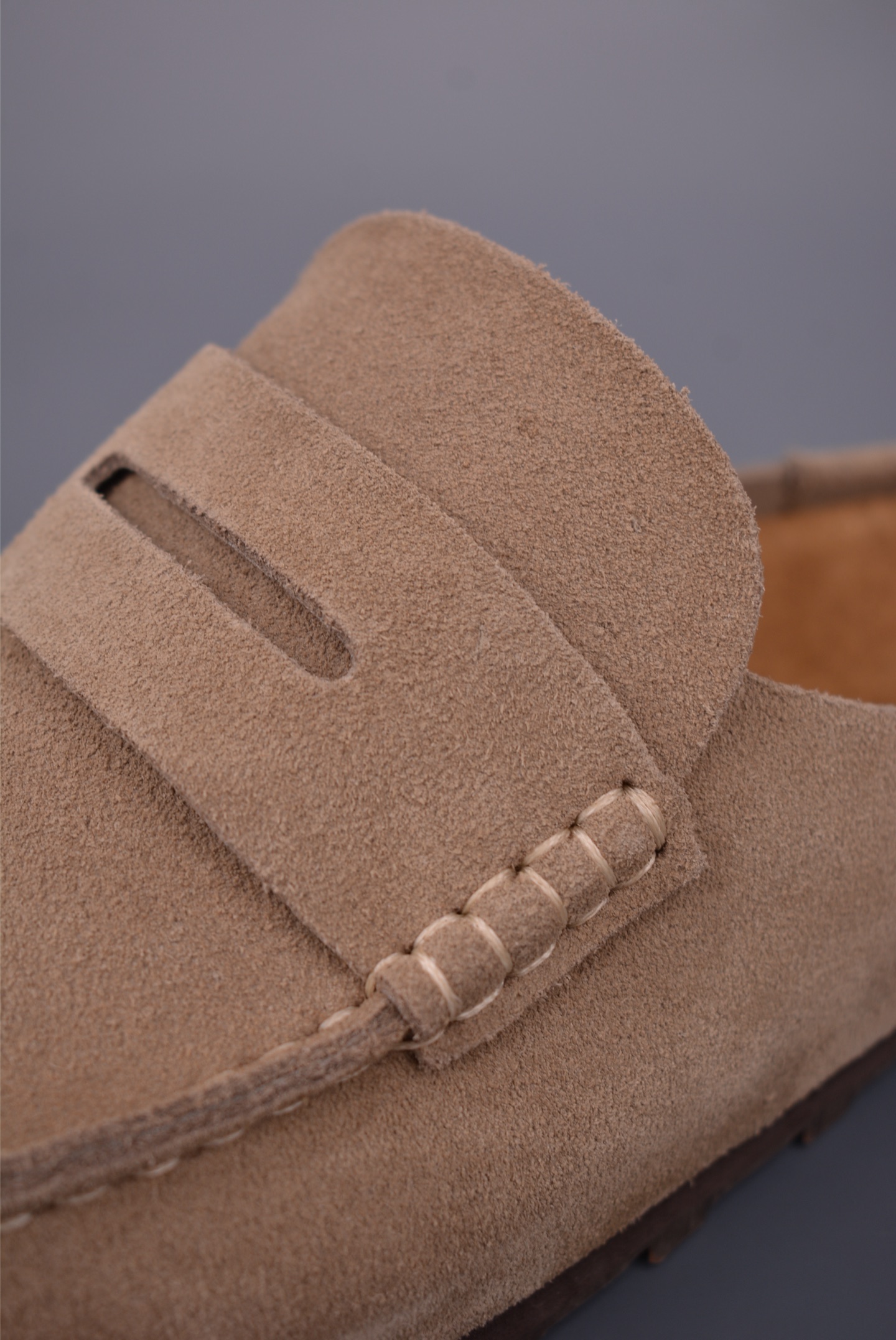 Birkenstock Naples Wrapped Suede Leather Loafer Mules - Khaki Comfort Slides 7 i1753568310337 1299 0 6