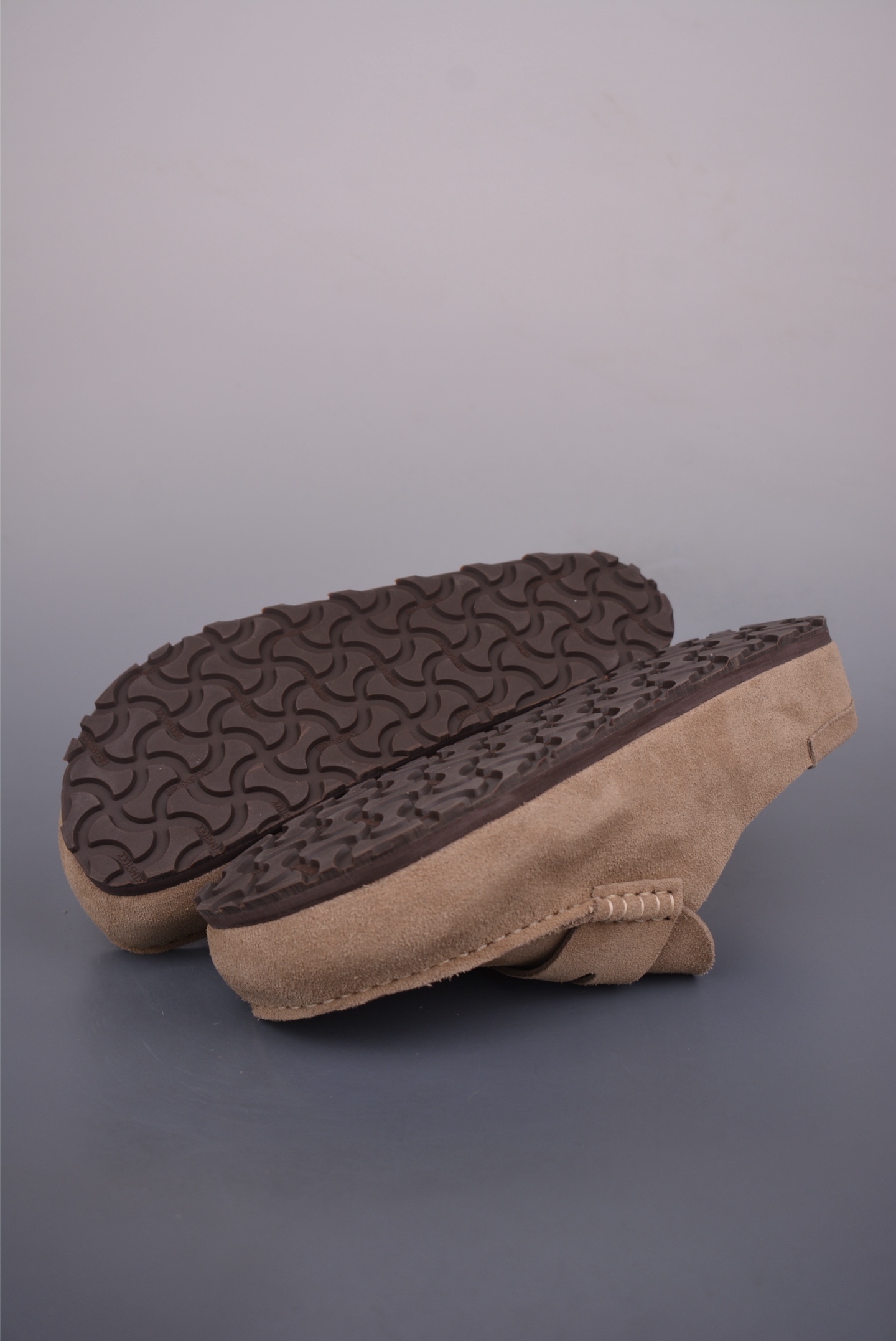 Birkenstock Naples Wrapped Suede Leather Loafer Mules - Khaki Comfort Slides 3 i1753568314032 5672 0 2