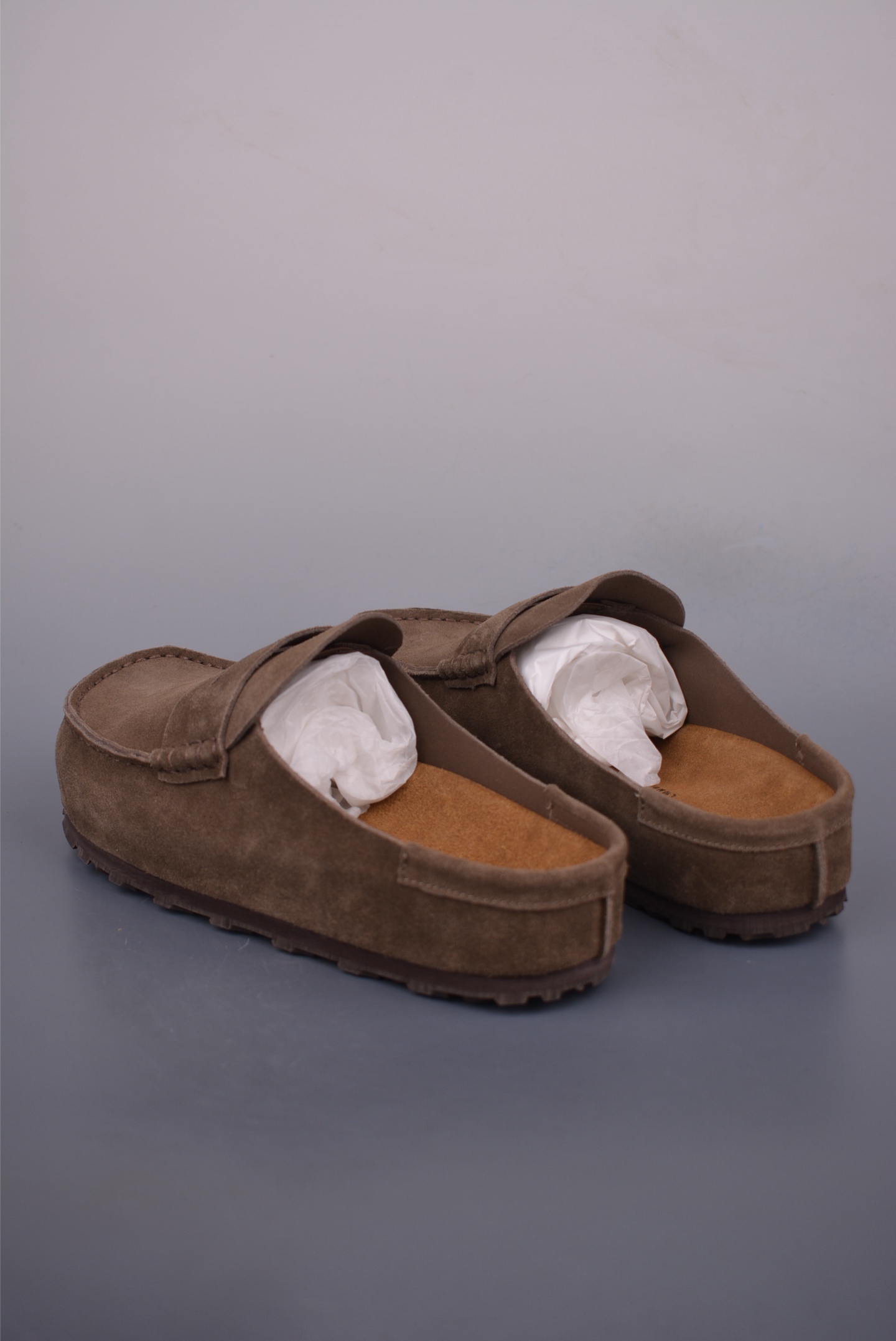 Birkenstock Naples Wrapped Loafer Mule - Suede Leather, Retro Cork Sole 3 i1753568398588 6154 0 1