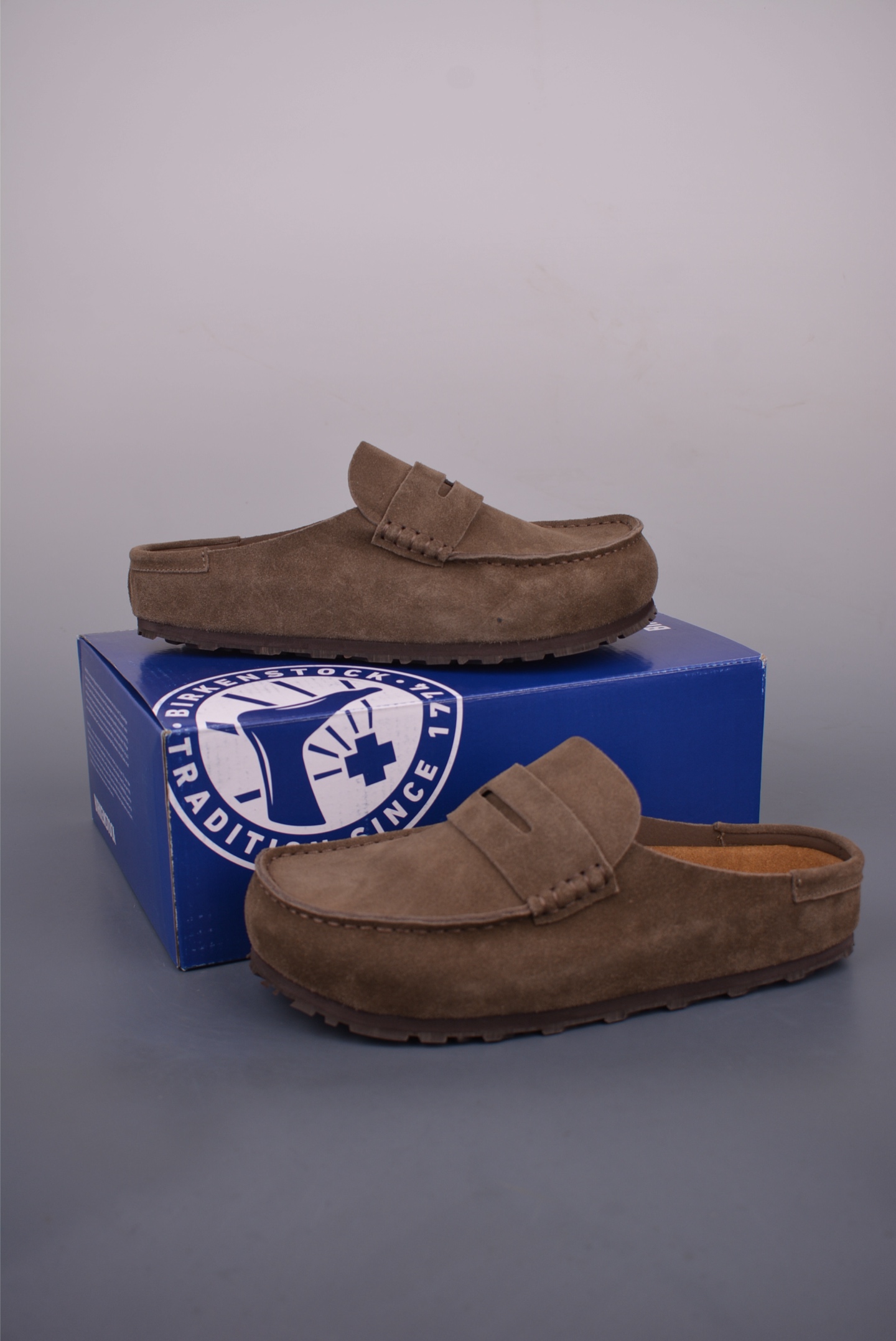 Birkenstock Naples Wrapped Loafer Mule - Suede Leather, Retro Cork Sole 6 i1753568400309 3814 0 4