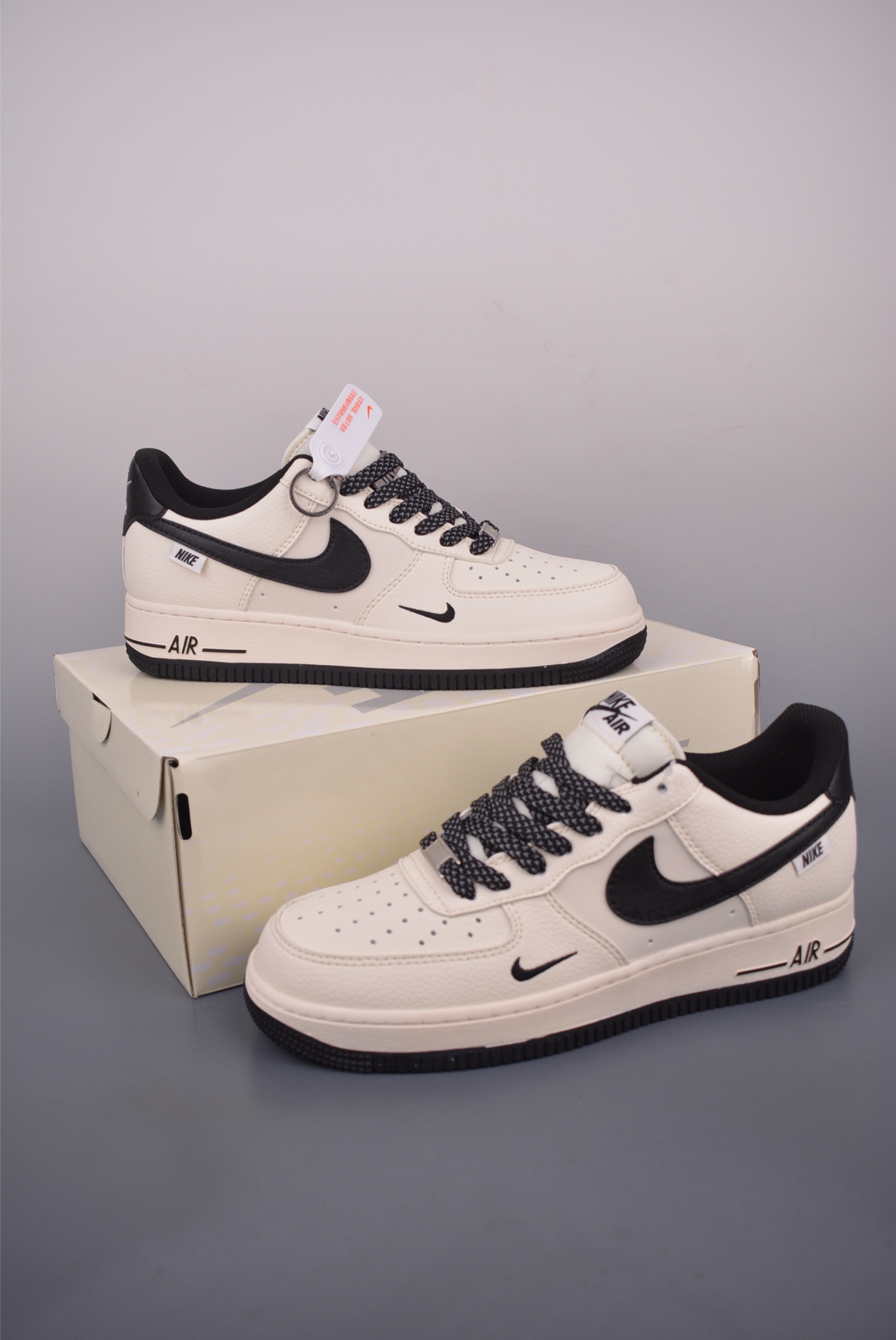 Nike Air Force 1 Low Beige Black: Original Style, Premium Comfort, All Sizes 5 i1753736659915 4146 0 4