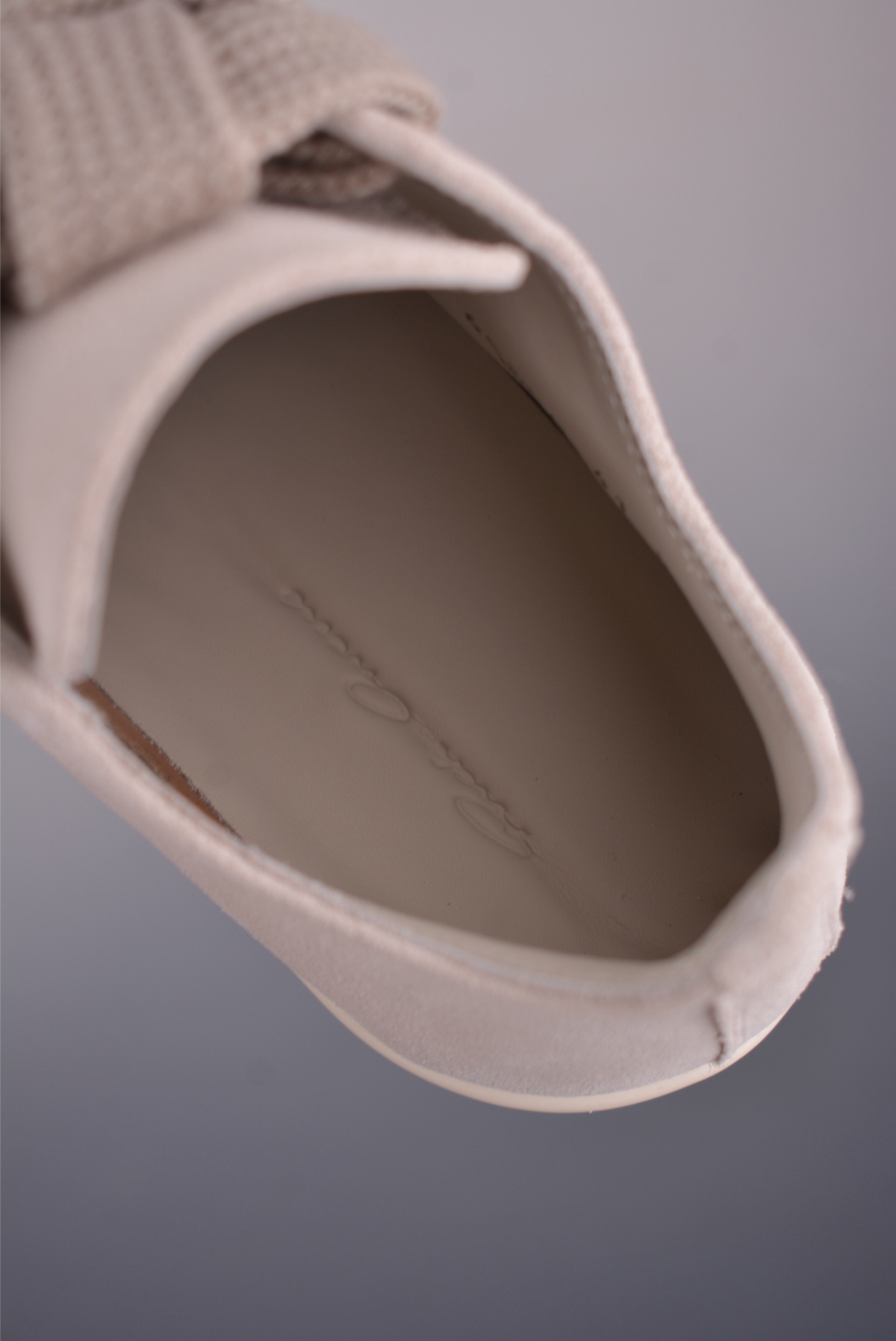480 Rick Owens RO Mega 瑞克·欧文斯 DRKSHDW 粗鞋带款 绒面米白 RPO1E7883