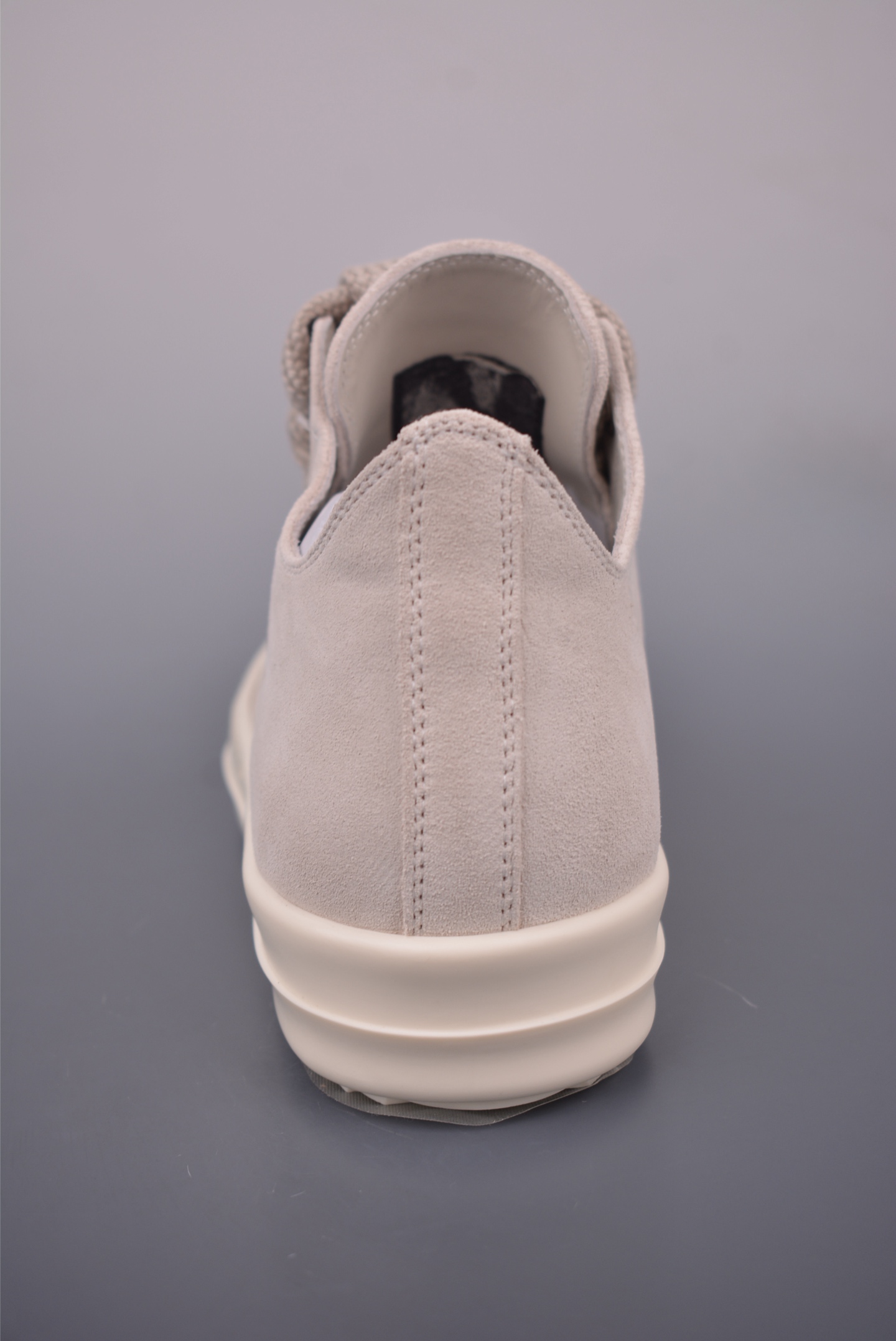 480 Rick Owens RO Mega 瑞克·欧文斯 DRKSHDW 粗鞋带款 绒面米白 RPO1E7883