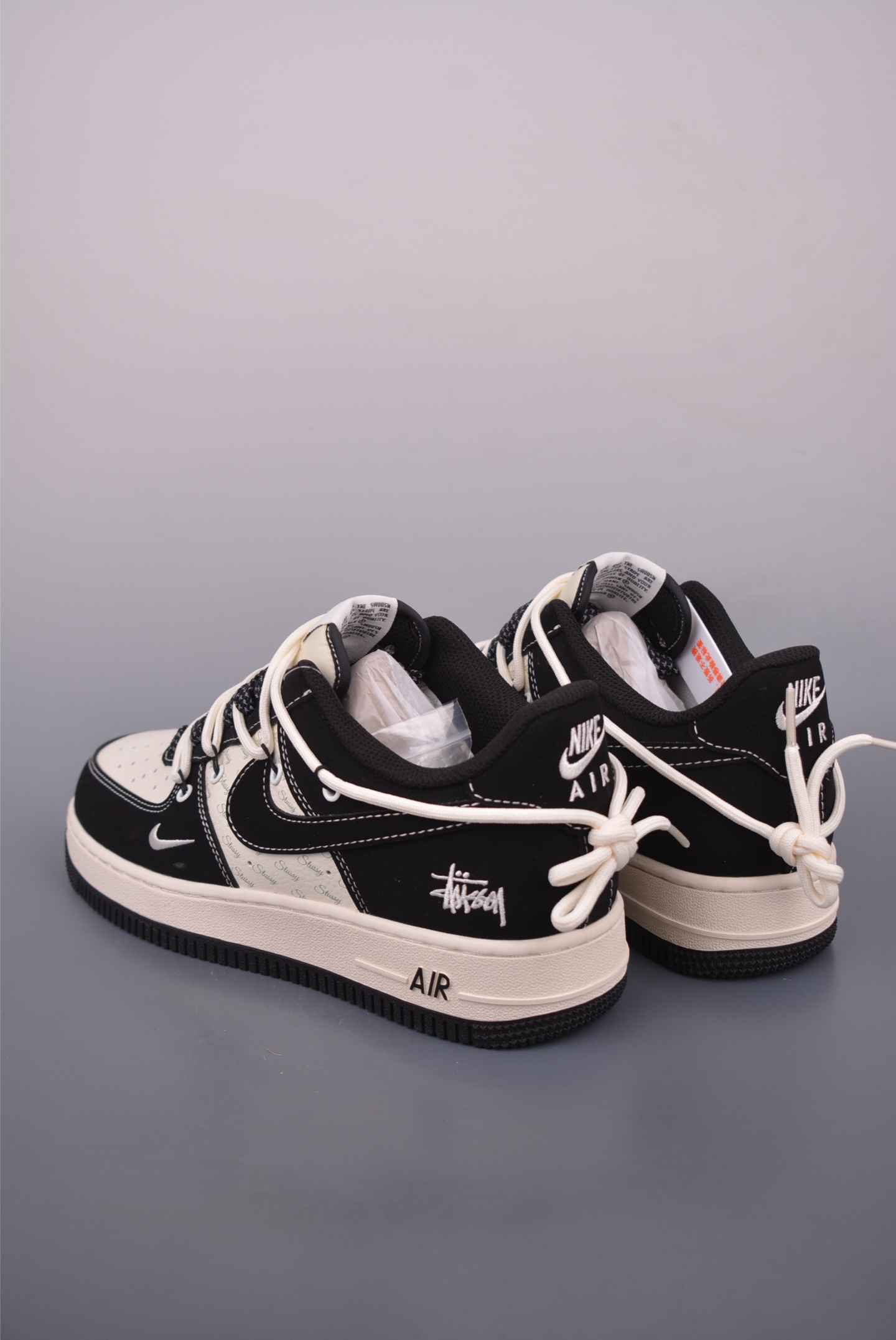Nike Air Force 1 Low Stussy Collab Black and White Sneakers 2 i1753743451756 8265 0 1