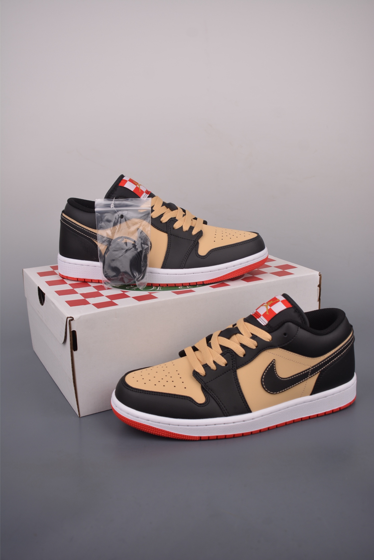 Air Jordan 1 Low Top Sneakers - Brown, Black and Red Color Combination 6 i1753815523638 7334 0 4