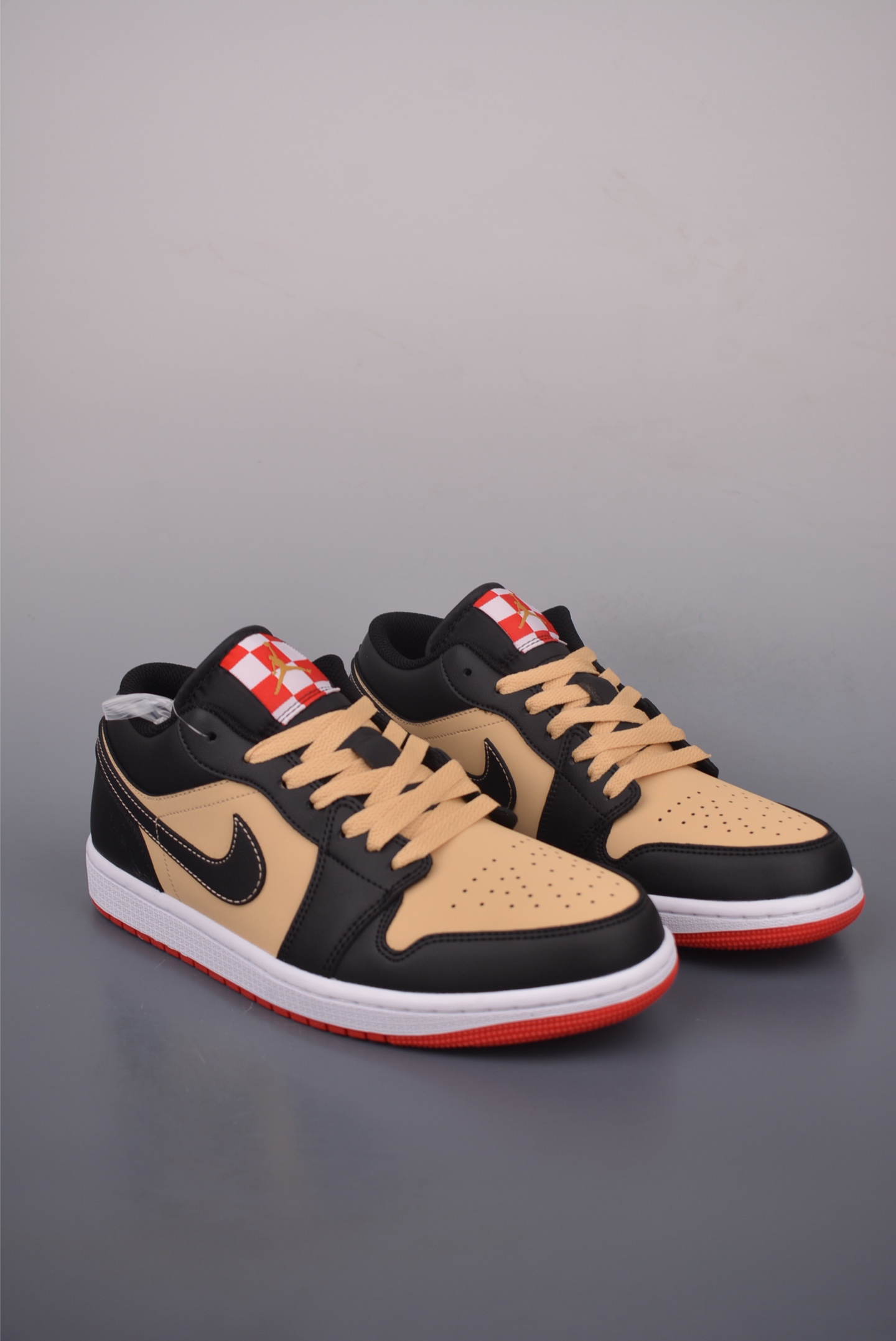 Air Jordan 1 Low Top Sneakers - Brown, Black and Red Color Combination 2 i1753815523658 9981 0 0