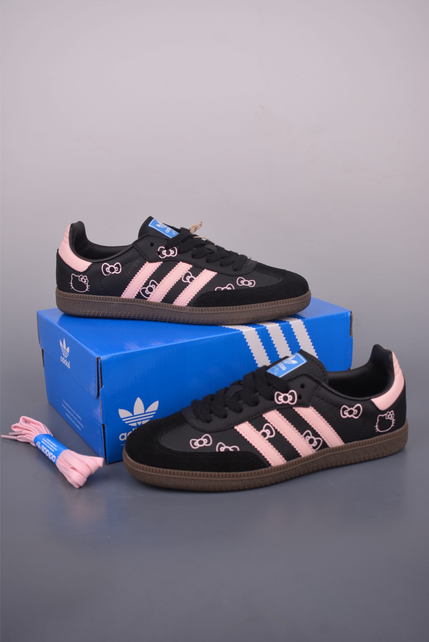 Adidas Samba OG Hello Kitty Black Pink Women's Retro Classic Shoes 5 i1753817001776 5174 0 4