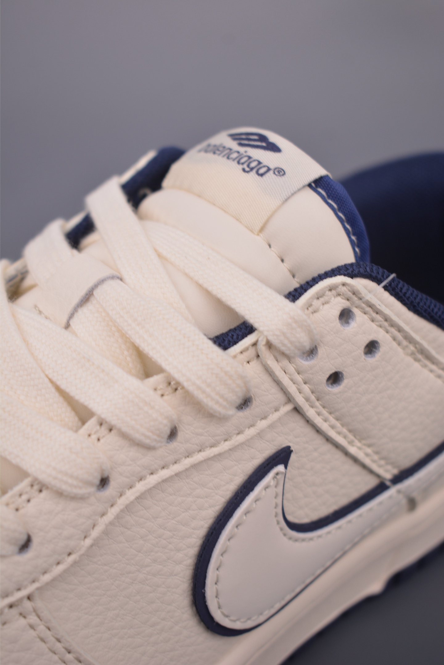 Nike SB Dunk Low Balenciaga Cream and Navy Blue Men's Sneakers 7 i1753819066191 6465 0 6