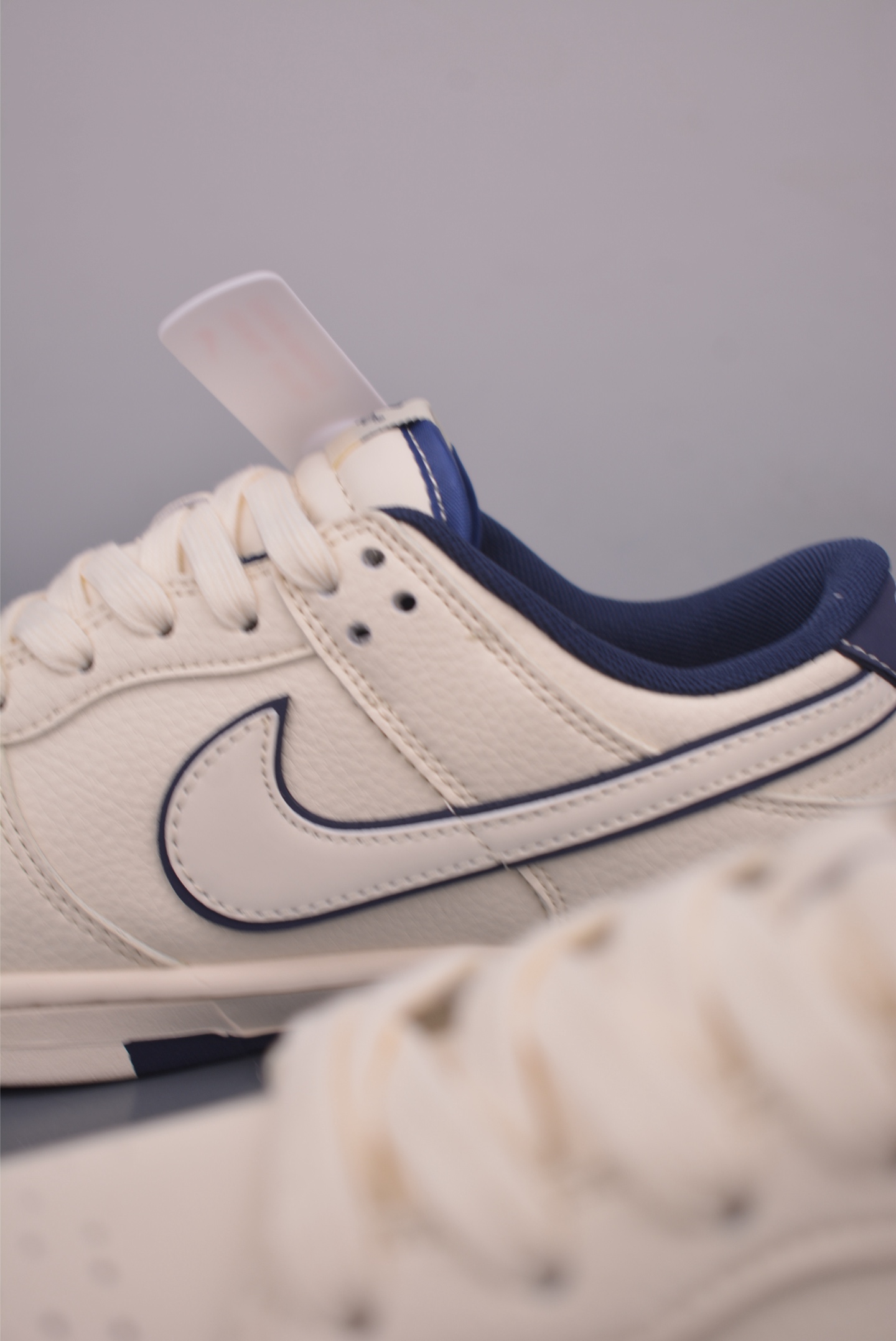 Nike SB Dunk Low Balenciaga Cream and Navy Blue Men's Sneakers 8 i1753819067739 8227 0 7