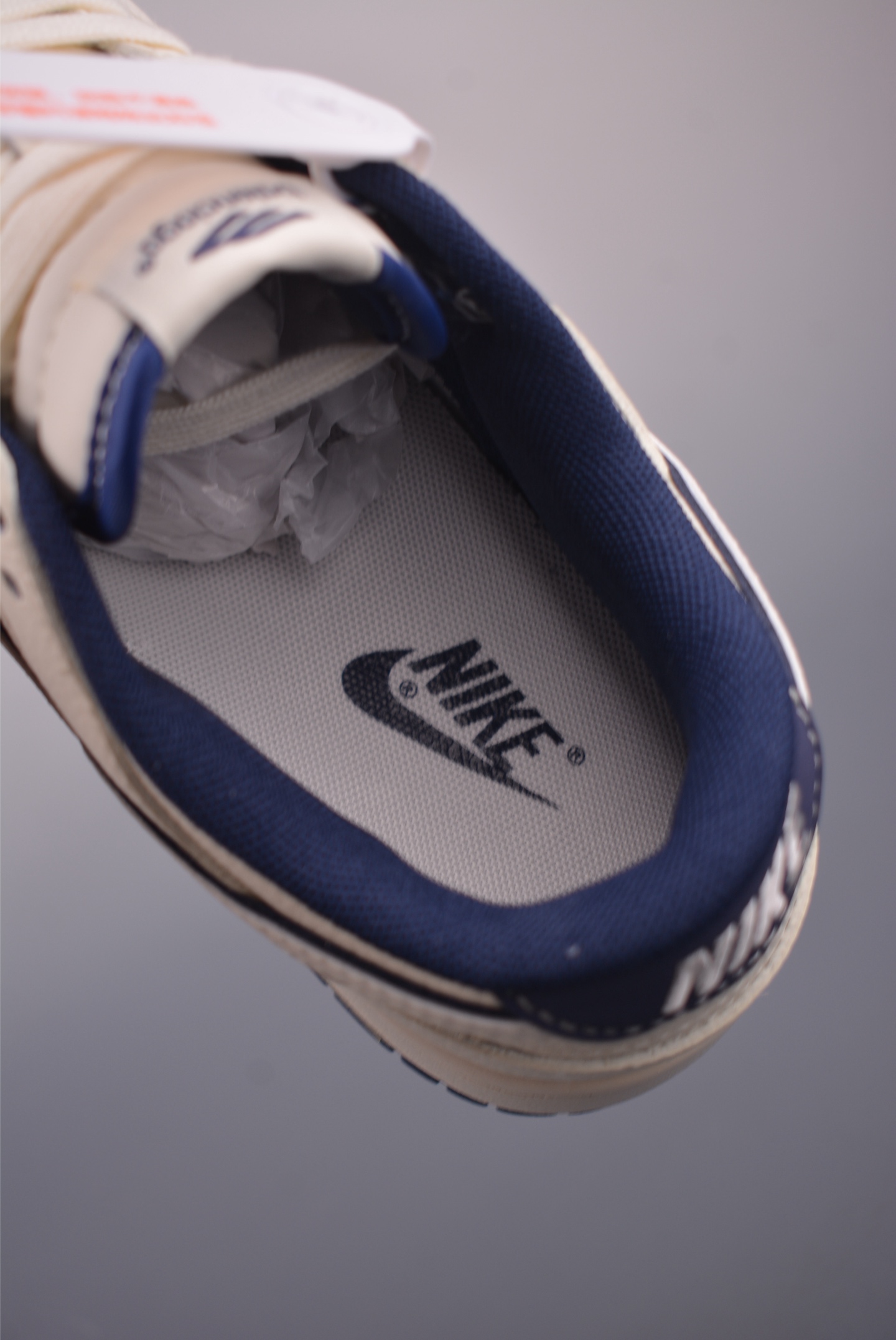 Nike SB Dunk Low Balenciaga Cream and Navy Blue Men's Sneakers 9 i1753819067804 4814 0 8