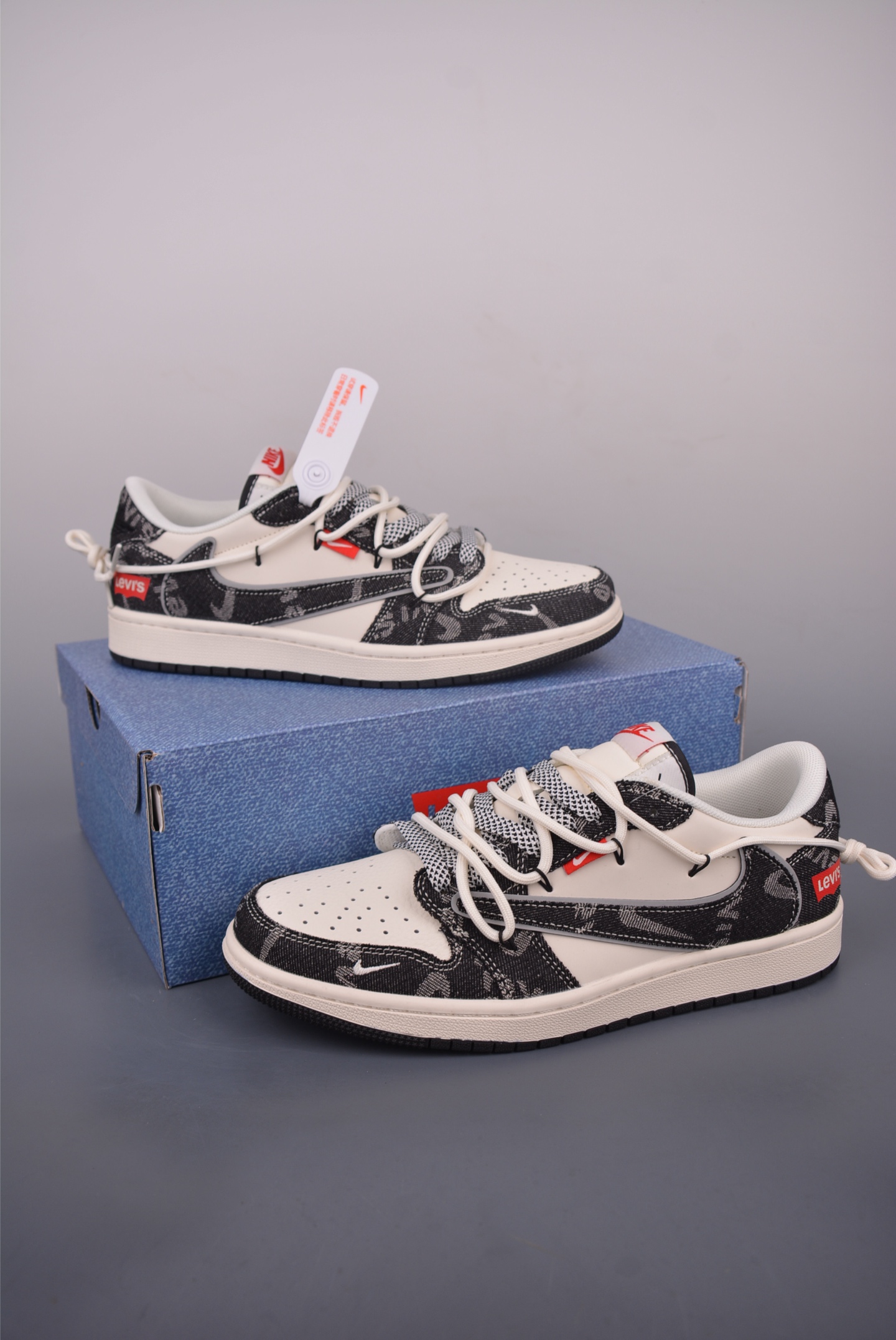 Fragment Travis Scott Louis Vuitton Air Jordan 1 Low White Black 6 i1753822000039 81 0 4