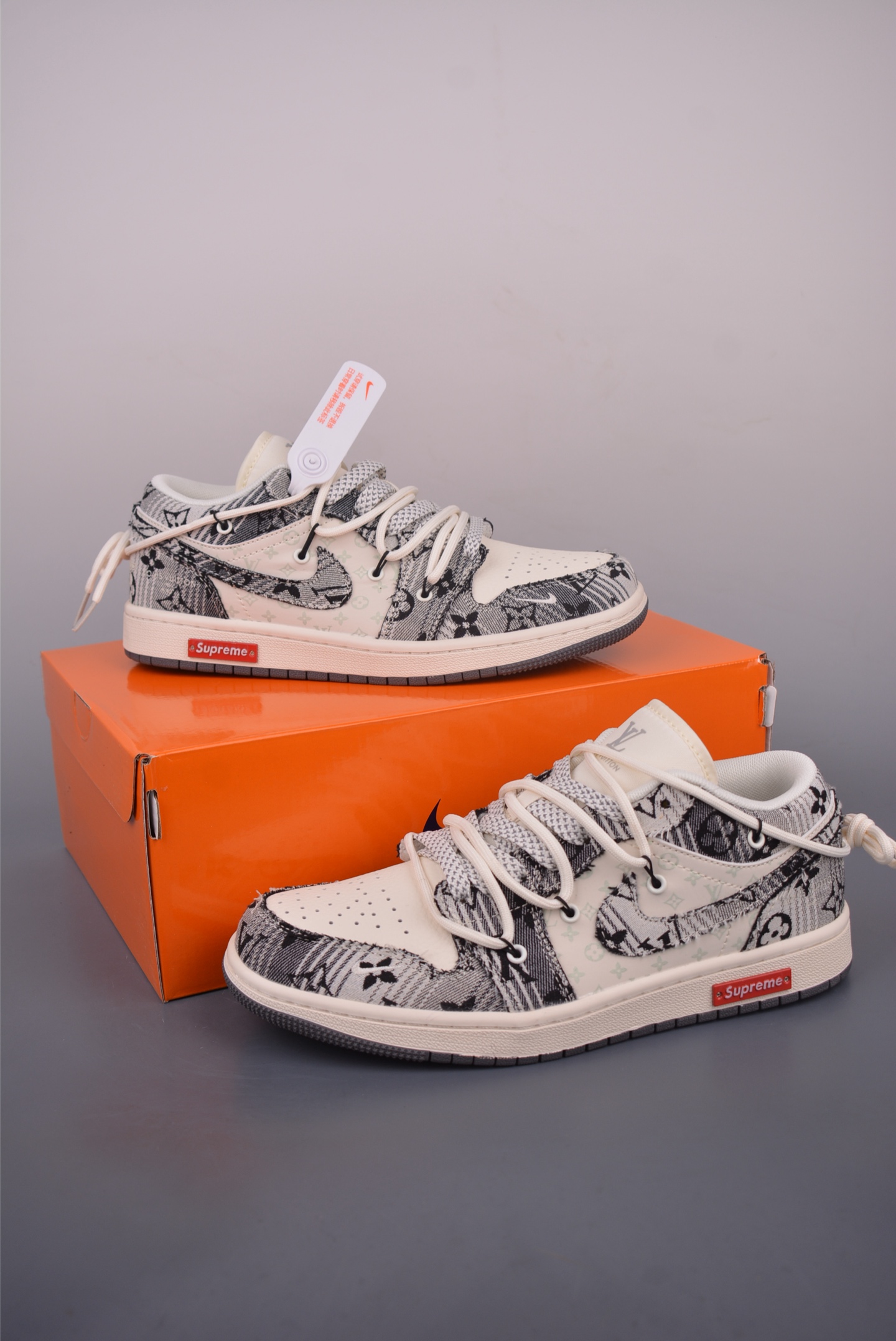 Air Jordan 1 Low Supreme Collab Deconstructed Shoes - Premium Quality 6 i1753823545930 9374 0 4