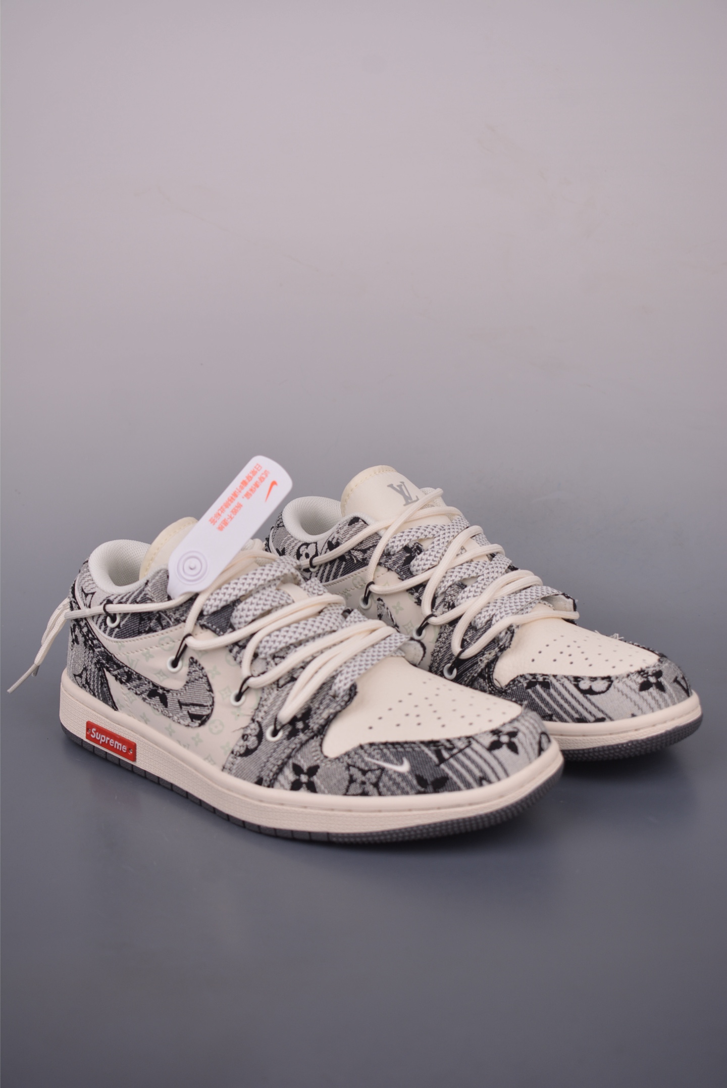 Air Jordan 1 Low Supreme Collab Deconstructed Shoes - Premium Quality 2 i1753823545973 7412 0 0