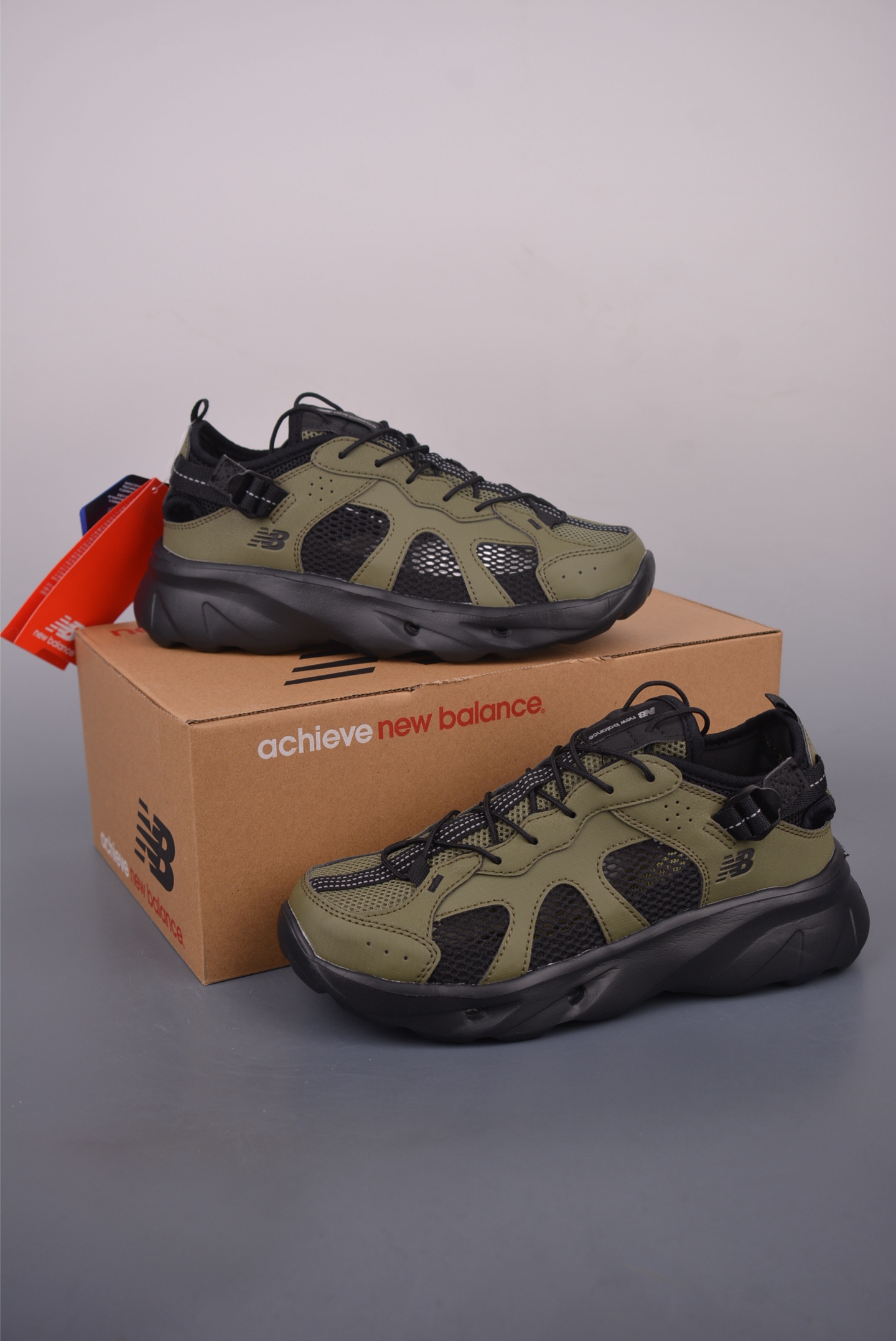 New Balance Kave Trail Running Shoes - Polyester, Synthetic Leather, Mesh, Khaki 5 i1753823632696 955 0 4