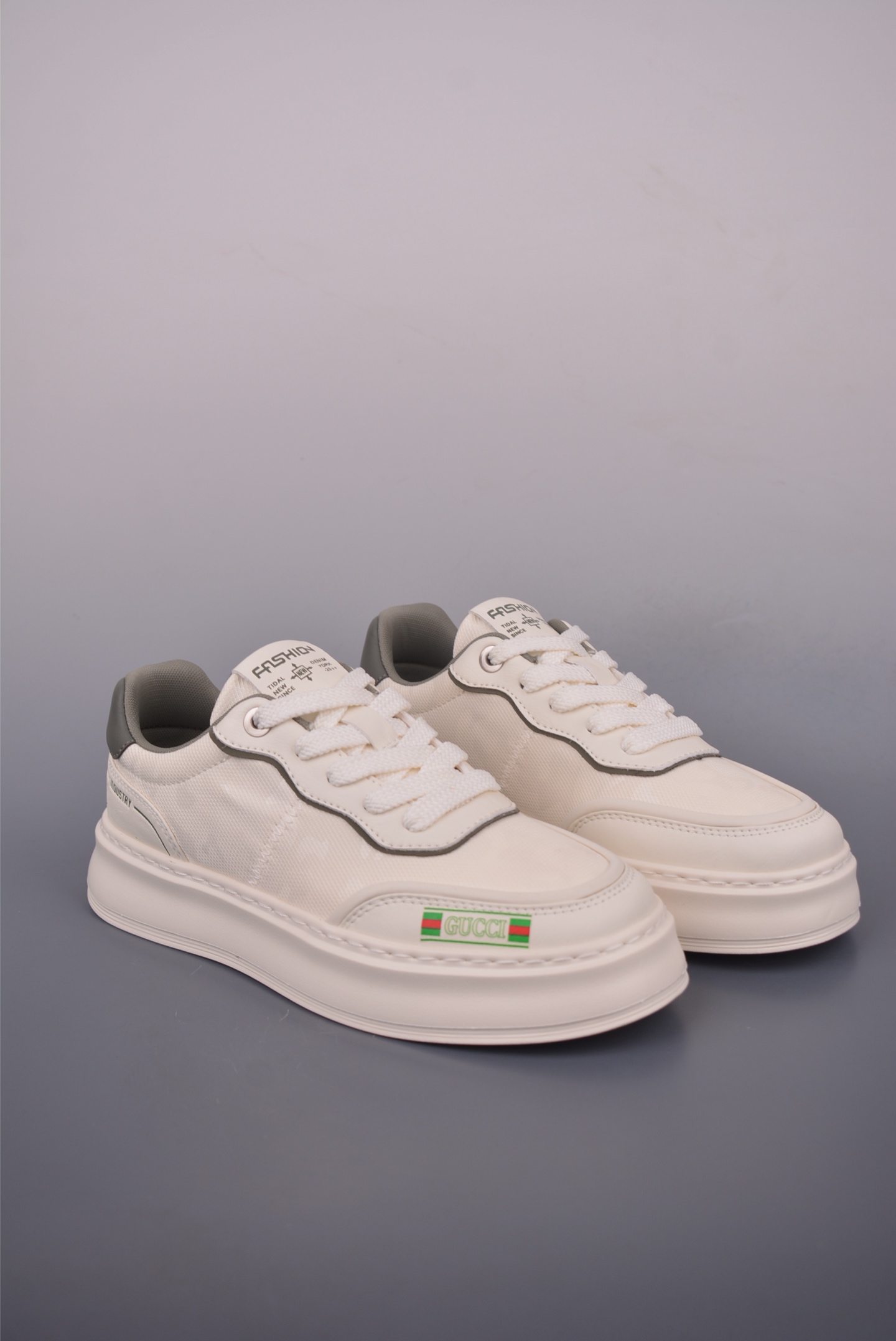Gucci Men's Geometric Pattern Sneakers - Imported Leather, Comfort & Style 1 i1753825222323 7089 0 0