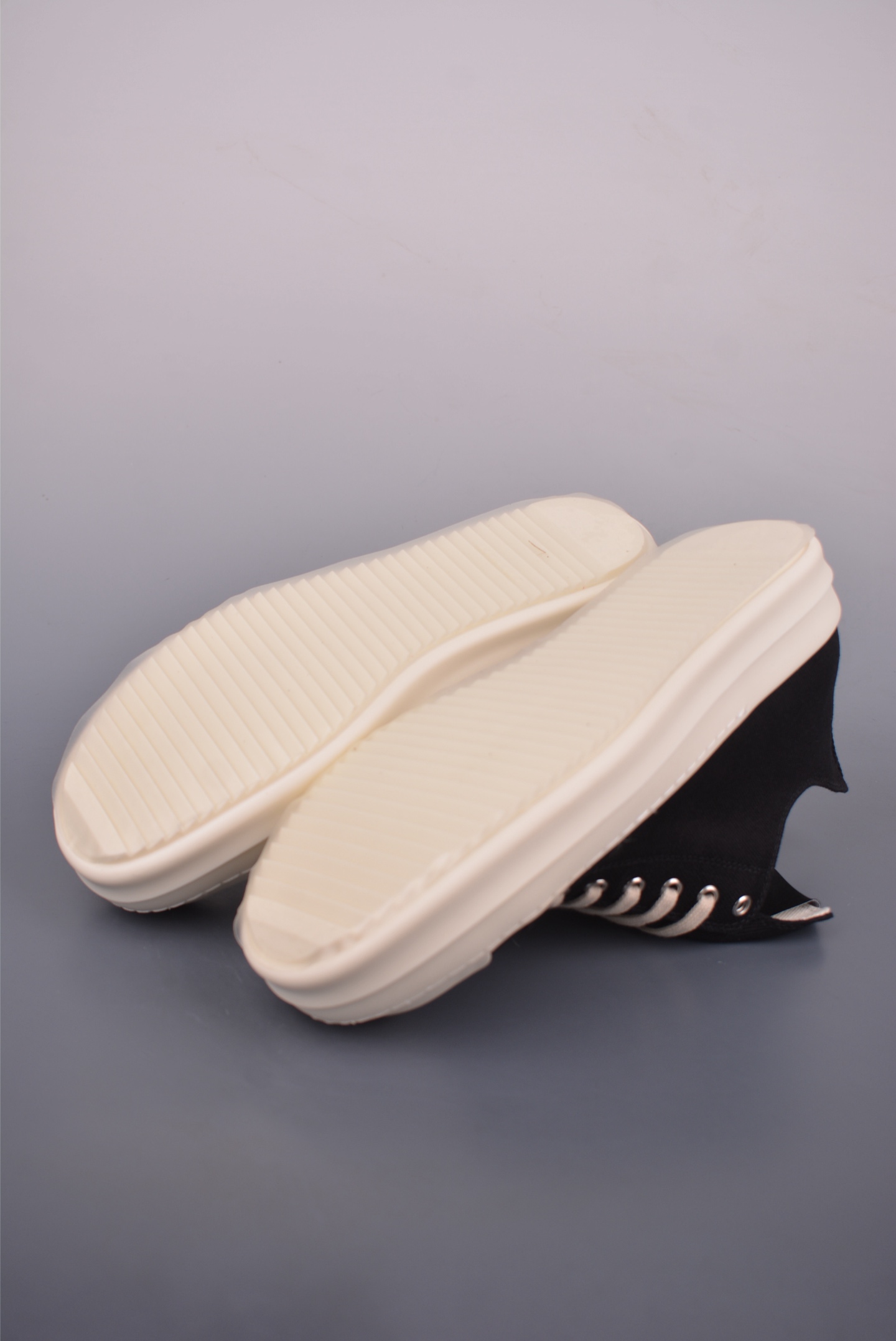 Rick Owens DRKSHDW Mega Laces Low-Top Sneakers - Black/Off-White, Premium Quality 3 i1753827546459 5359 0 2