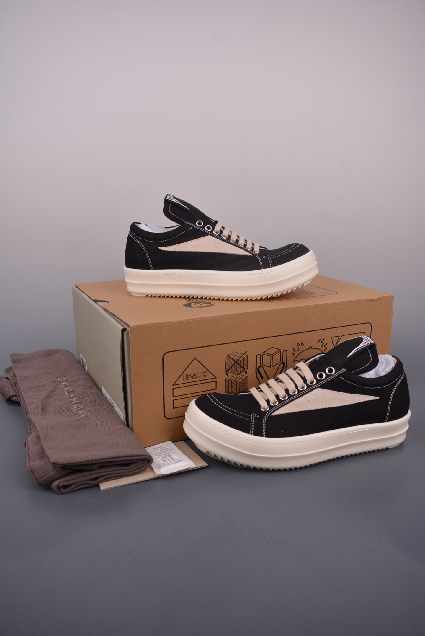Rick Owens DRKSHDW Hollywood Sneakers - High-Quality Canvas, Premium Leather 5 i1753827593583 3707 0 4