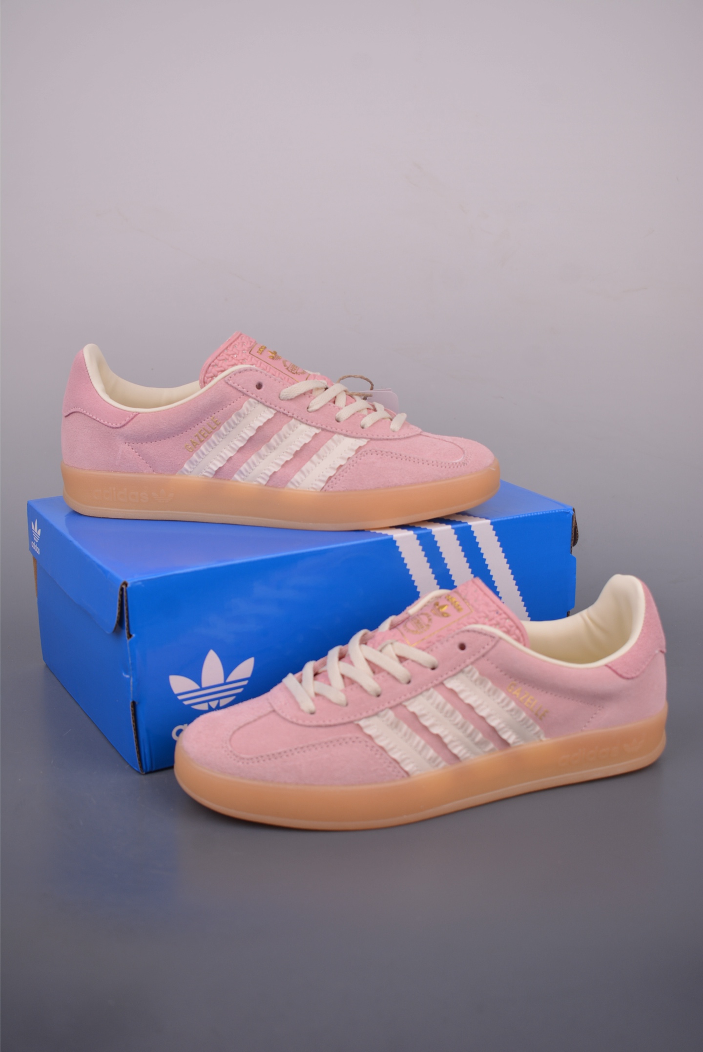 Adidas Originals Gazelle Indoor Casual Low-Top Sneakers - Pink/White, All Sizes 6 i1753909815129 5357 0 4