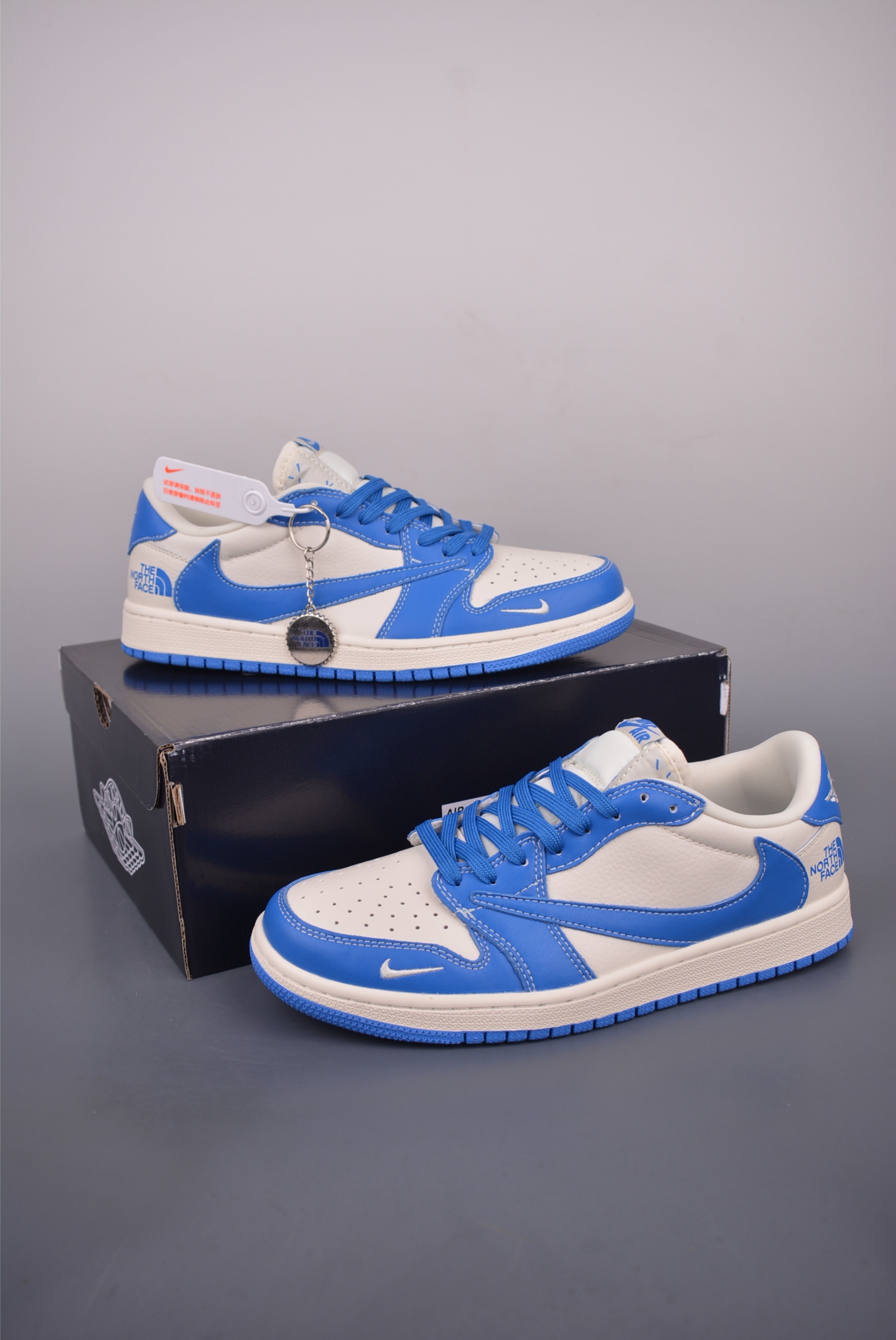Fragment Design x Travis Scott x Air Jordan 1 Low Blue,Size 36-45 5 i1753914513223 9421 0 4