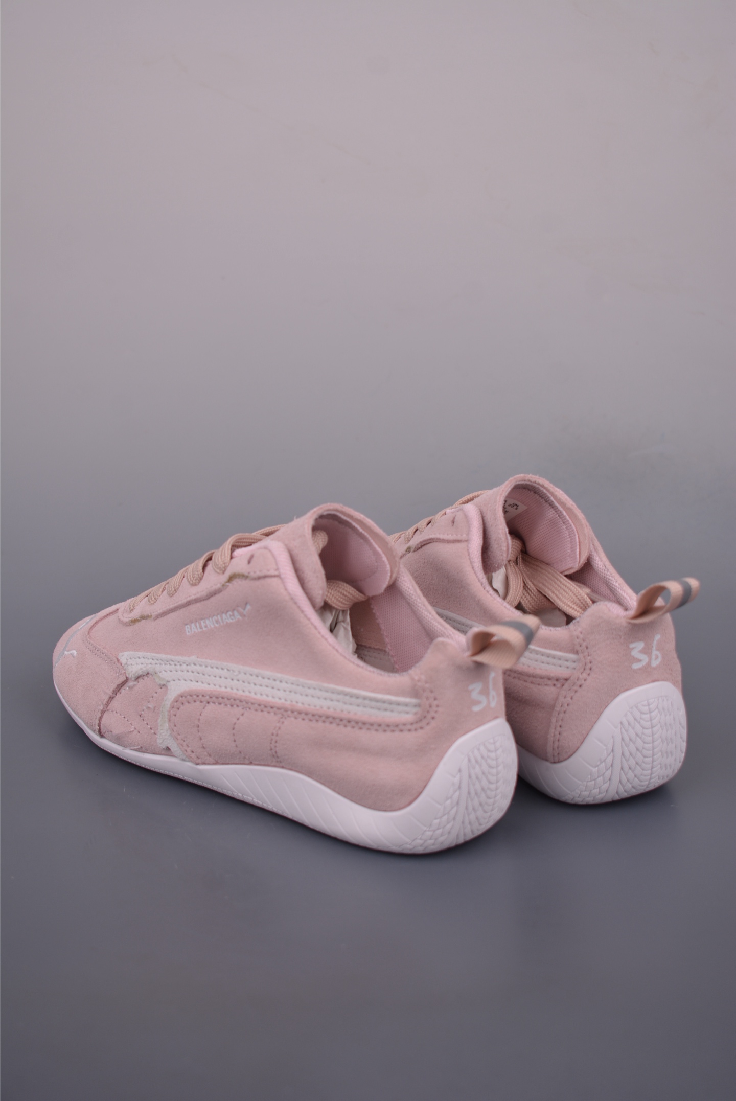 Puma Speedcat x Balenciaga Low-Top Racing Shoes - Pink Suede, Sizes 36-40 2 i1753984412269 8078 0 1