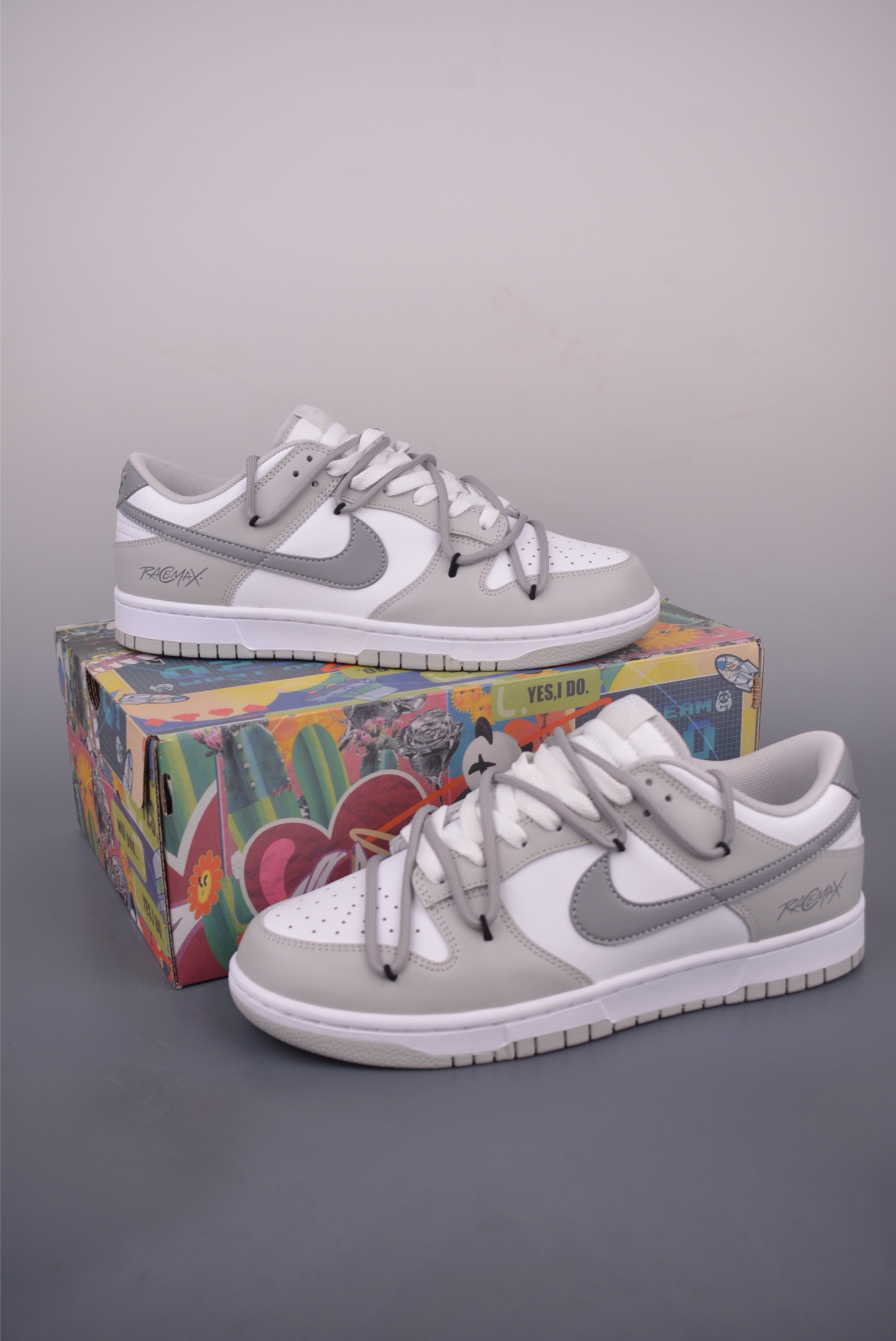 Nike SB Dunk Low Gray White Deconstructed Lace-Up Sneakers - Premium Quality 5 i1754081665828 3636 0 4