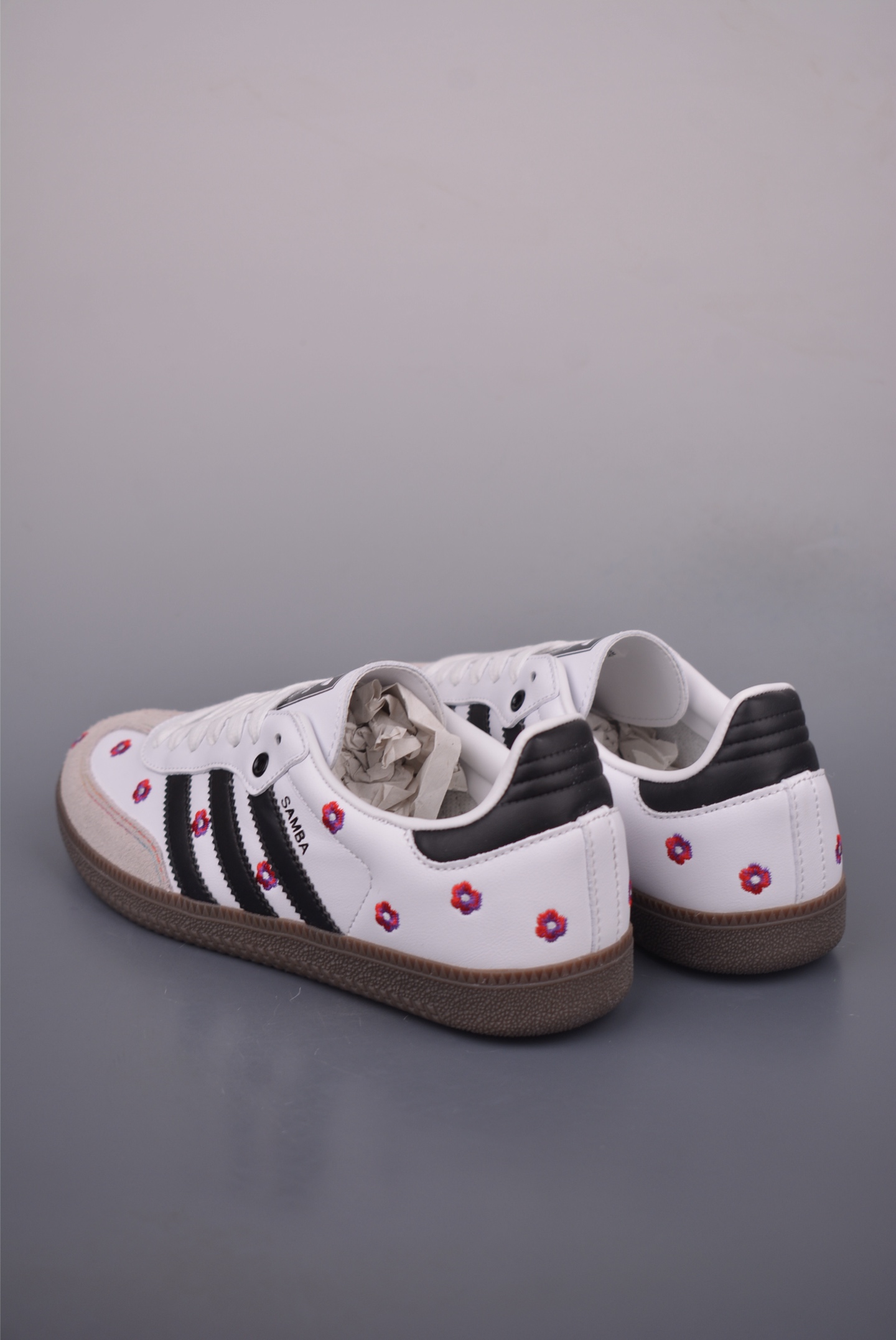 Adidas Samba OG Women's White Floral Leather Sneakers Retro Casual Shoes 2 i1754259117742 4584 0 1