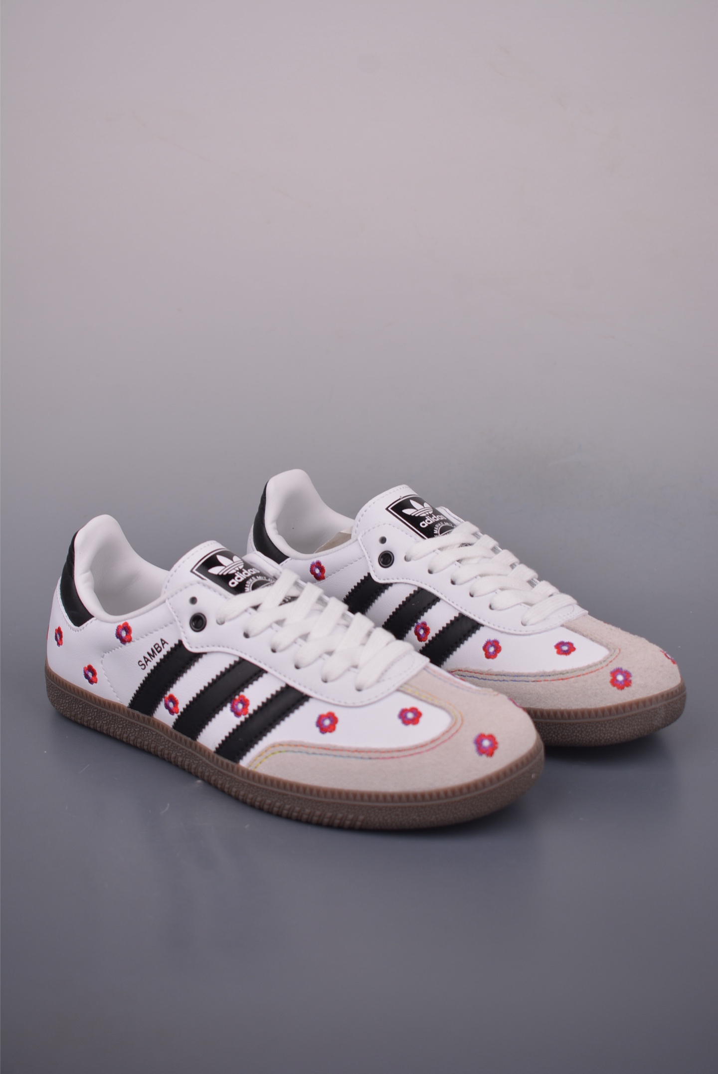 Adidas Samba OG Women's White Floral Leather Sneakers Retro Casual Shoes 1 i1754259117768 9762 0 0