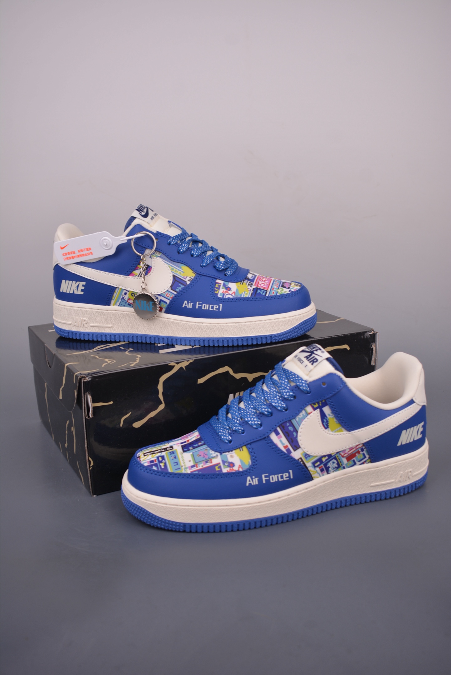 Nike Air Force 1 Low Blue White Sneakers - Original Design & Comfortable Fit 6 i1754260288448 3216 0 4