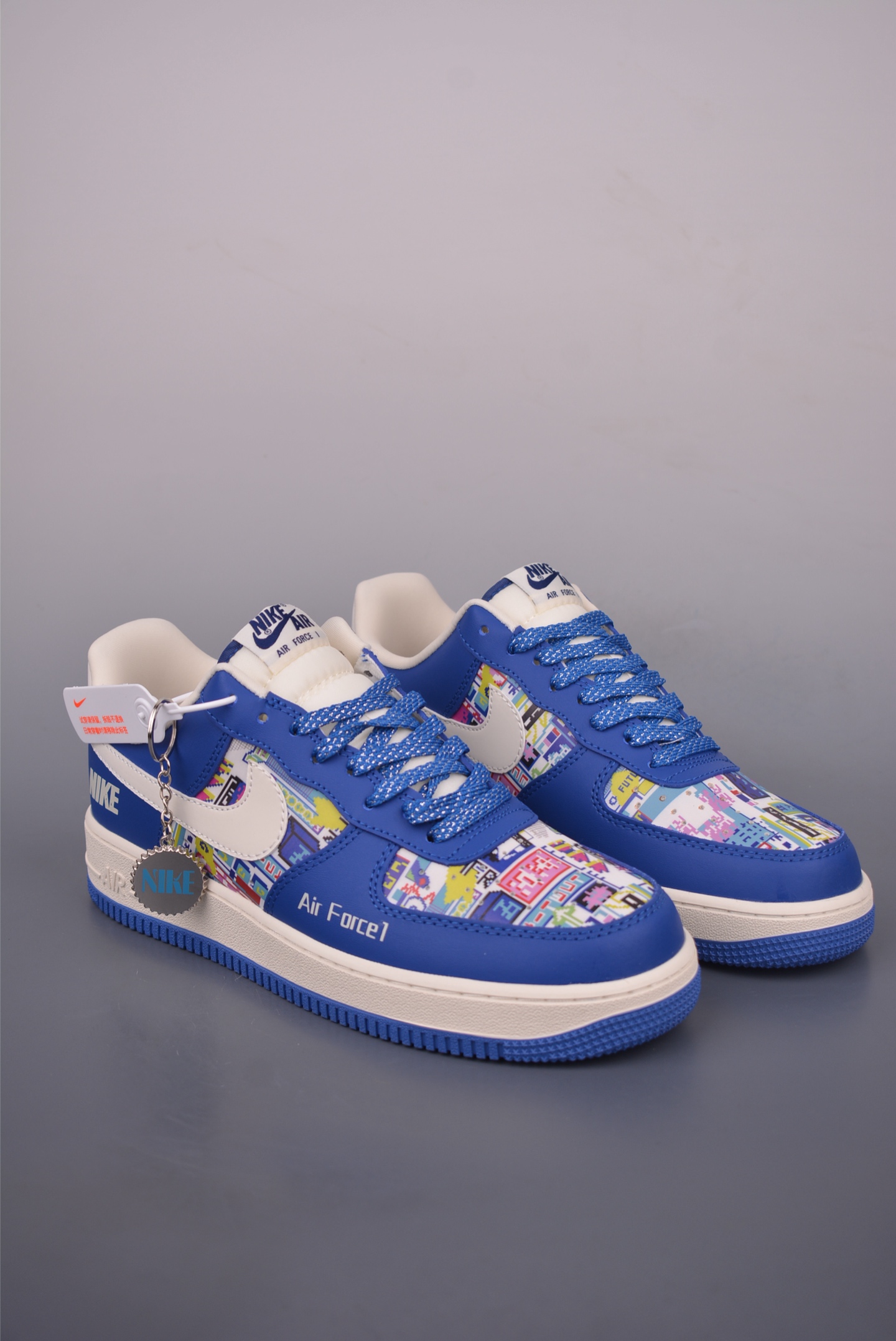 Nike Air Force 1 Low Blue White Sneakers - Original Design & Comfortable Fit 2 i1754260289976 4736 0 0