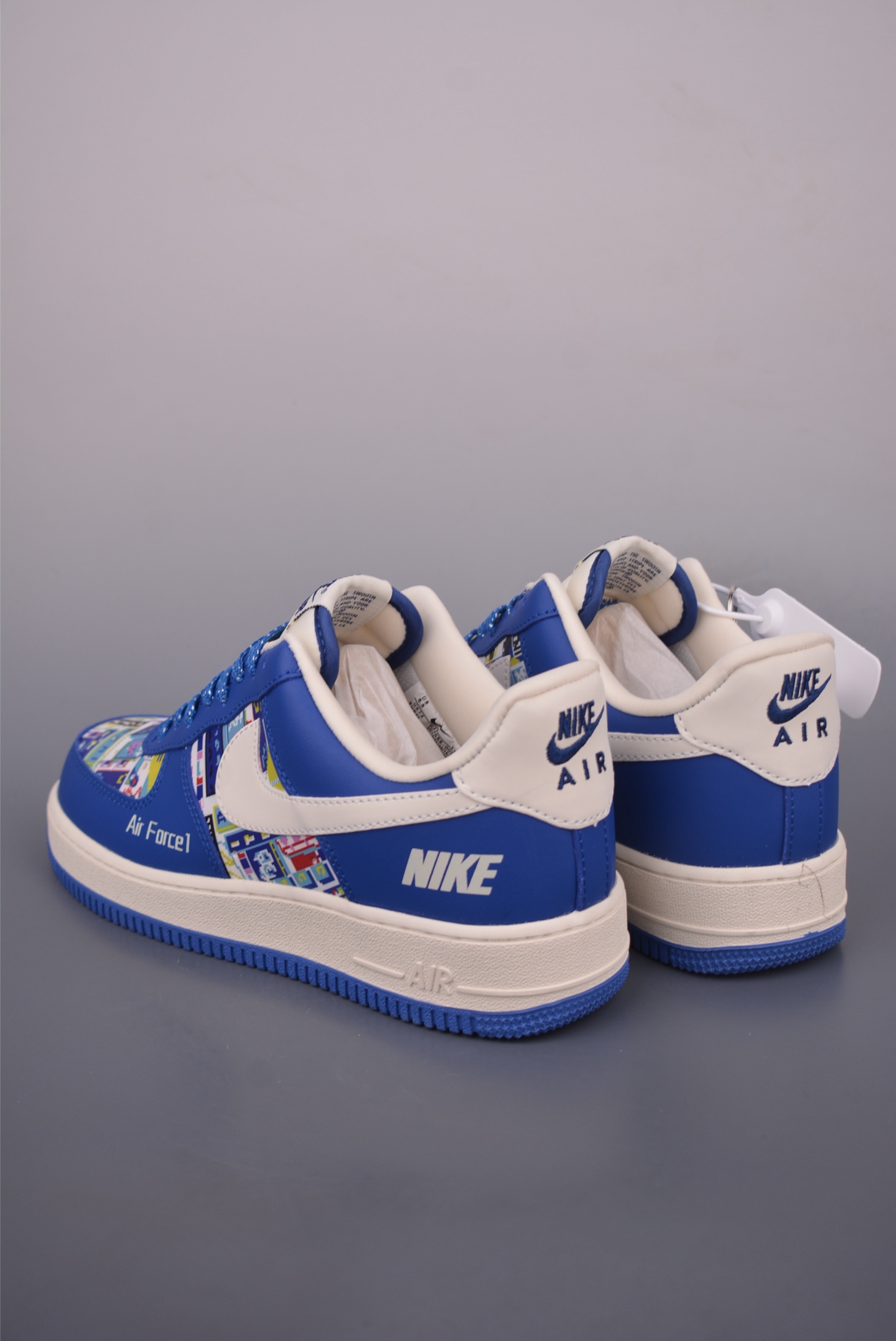 Nike Air Force 1 Low Blue White Sneakers - Original Design & Comfortable Fit 3 i1754260289990 4843 0 1