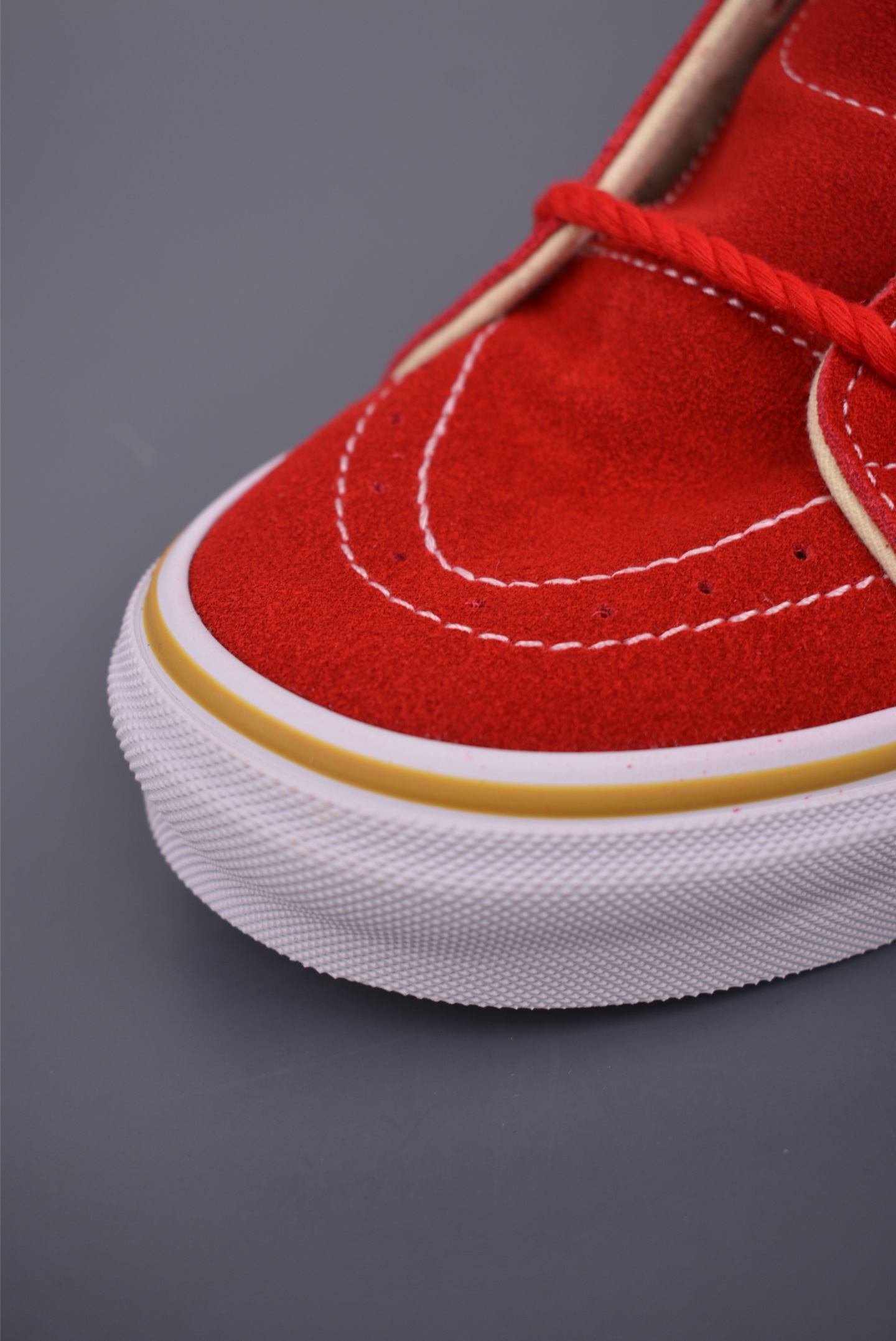 Vans Sk8-Mid Premium High-Top Sneakers, Red/White, Canvas & Suede, Retro Style 7 i1754347340374 8238 0 5