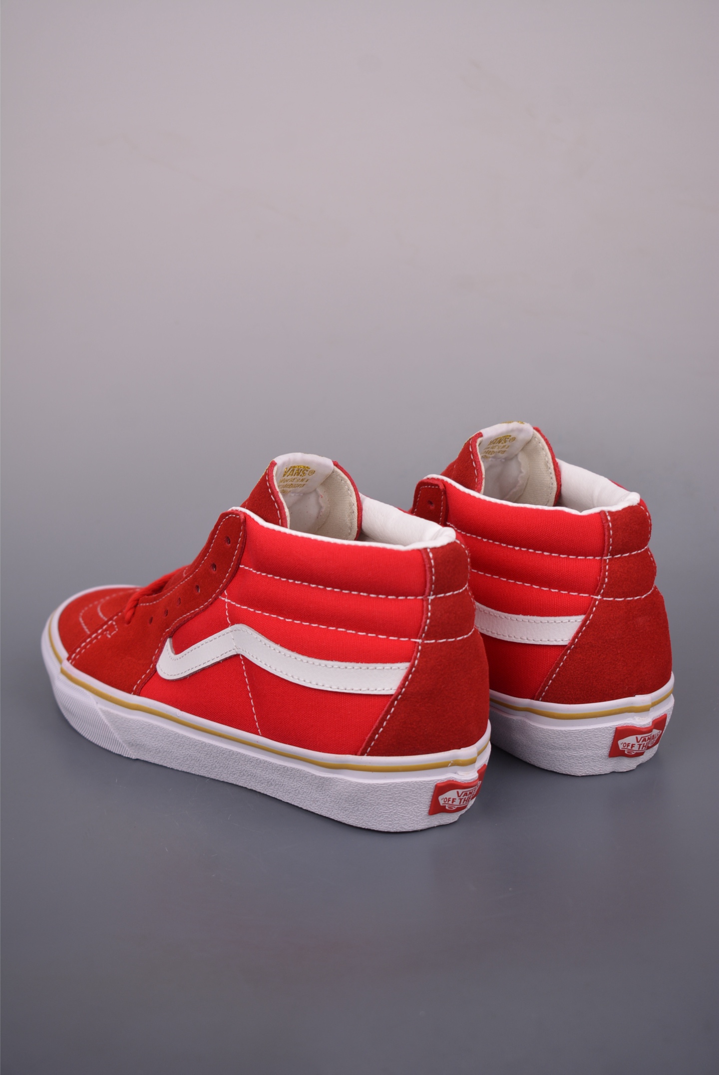 Vans Sk8-Mid Premium High-Top Sneakers, Red/White, Canvas & Suede, Retro Style 3 i1754347340411 1621 0 1