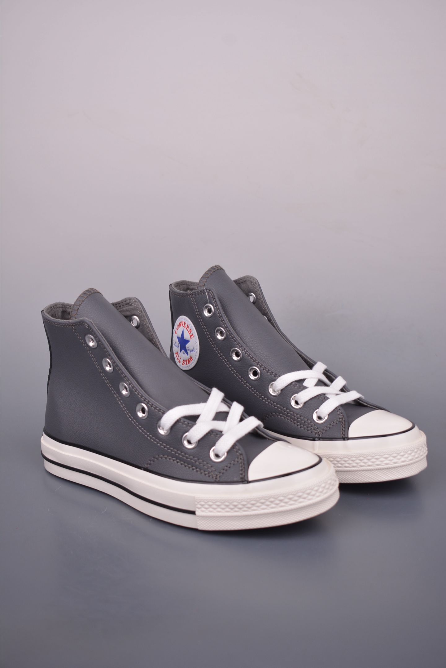 Converse Chuck 1970s Leather High Top Sneakers - Retro Gray, Sizes 35-44 1 i1754347382733 998 0 0